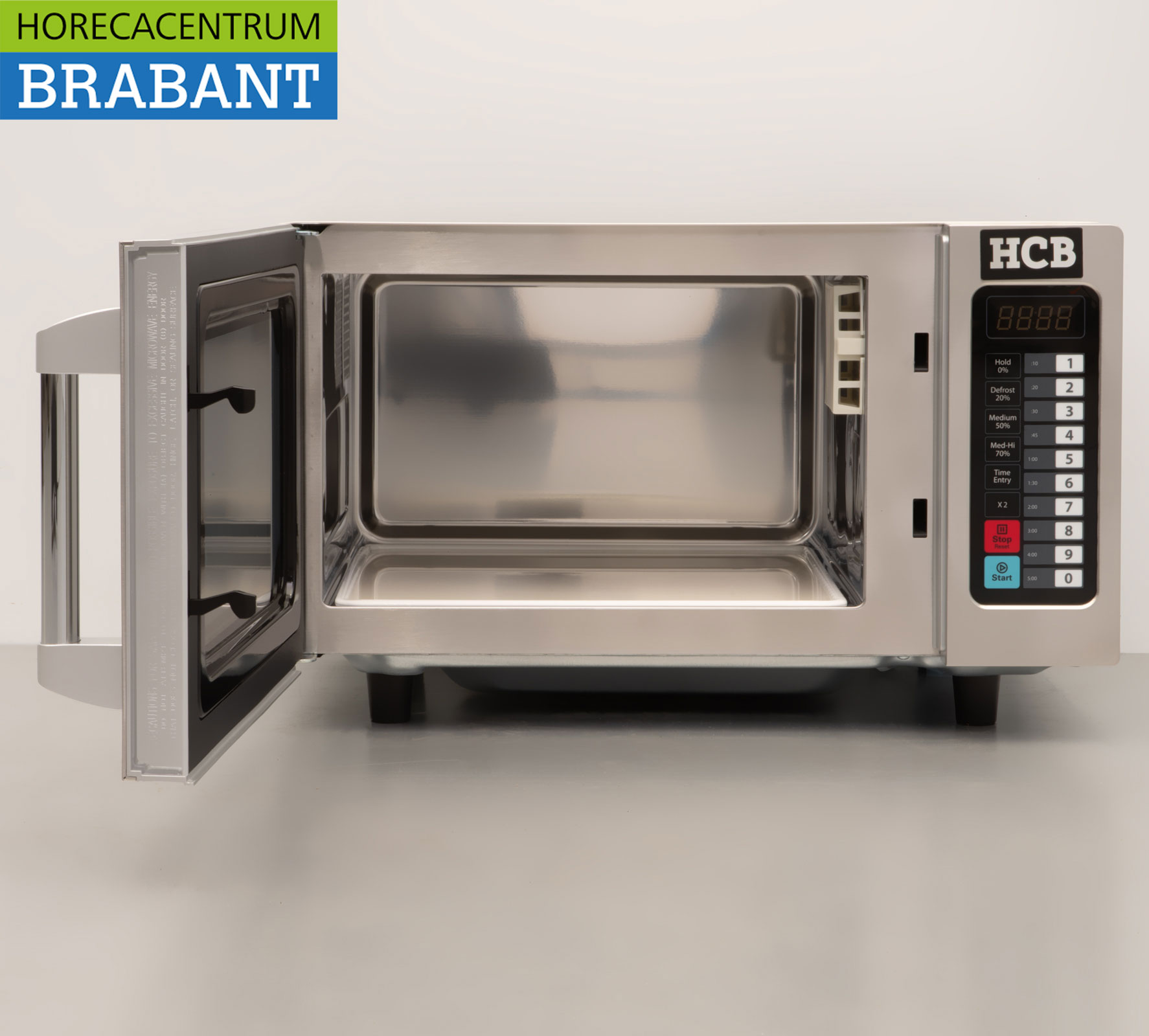 Four à micro-ondes HCB en acier inoxydable 25 litres 1000 watts 230V Horeca – Image 4