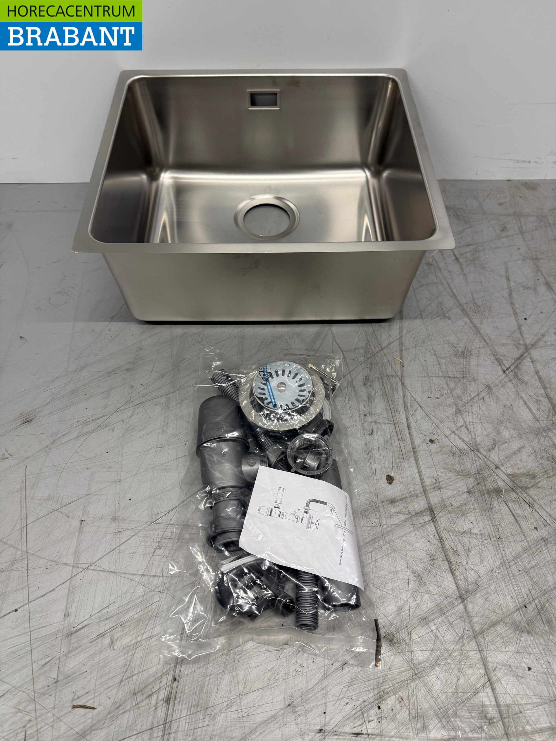 Évier à encastrer Asil en acier inoxydable 45 x 40 x 18,5 cm Restauration