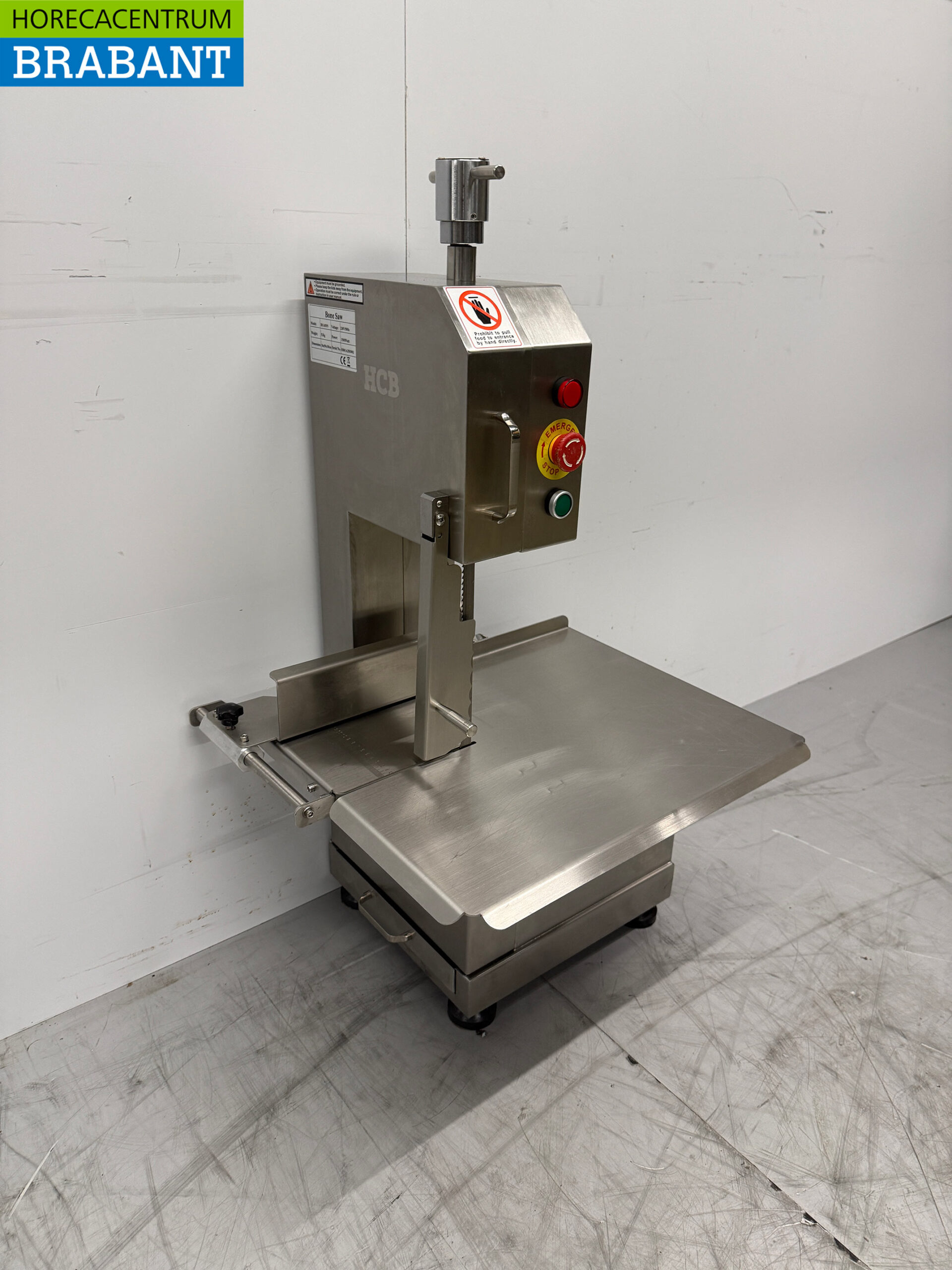 Scie à ruban en acier inoxydable scie à os table inclinable 1650 mm 230V Boucherie Traiteur – Image 3