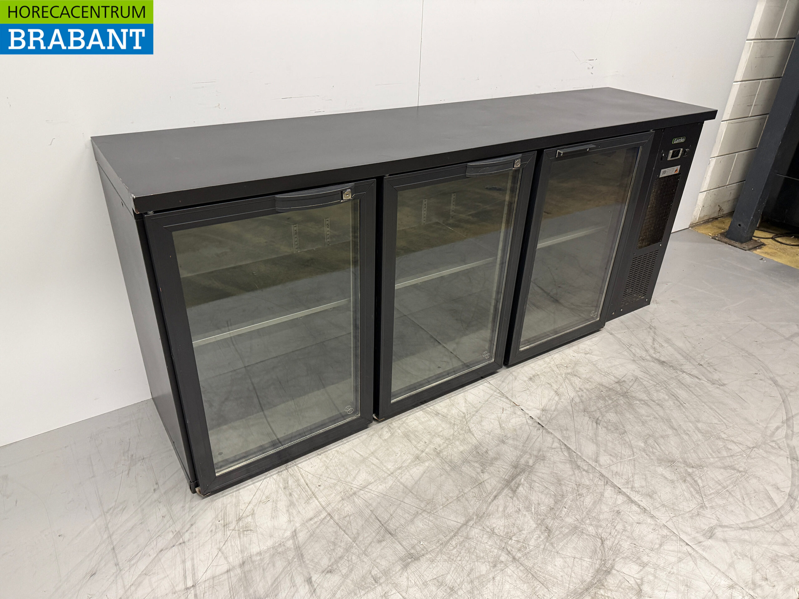 Gamko Bar Cooler 3 portes battantes en verre 199 cm 230V Horeca – Image 3