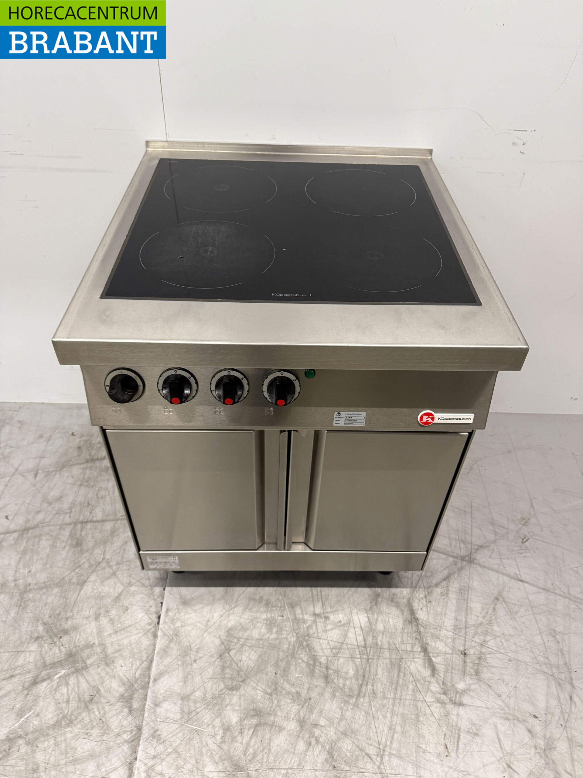Cuisinière en céramique Kuppersbusch 4 feux en acier inoxydable 400V Restauration – Image 2