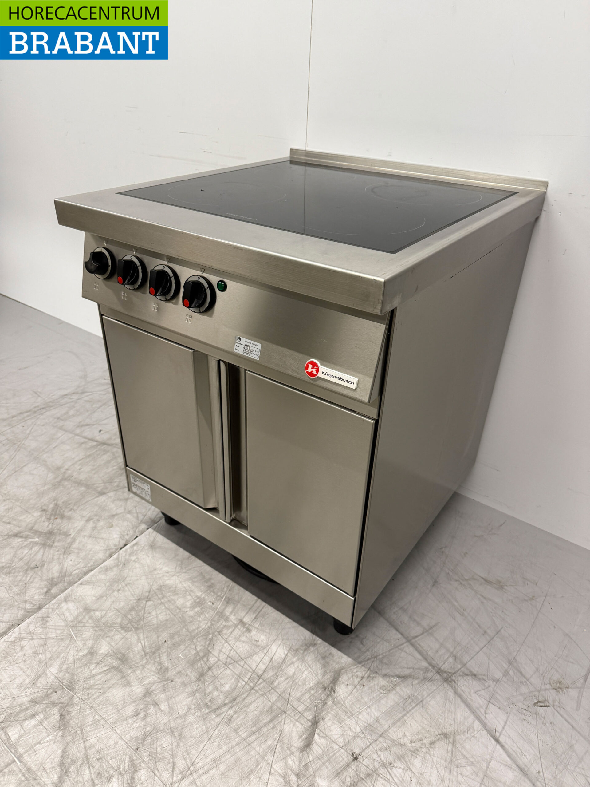 Cuisinière en céramique Kuppersbusch 4 feux en acier inoxydable 400V Restauration – Image 3