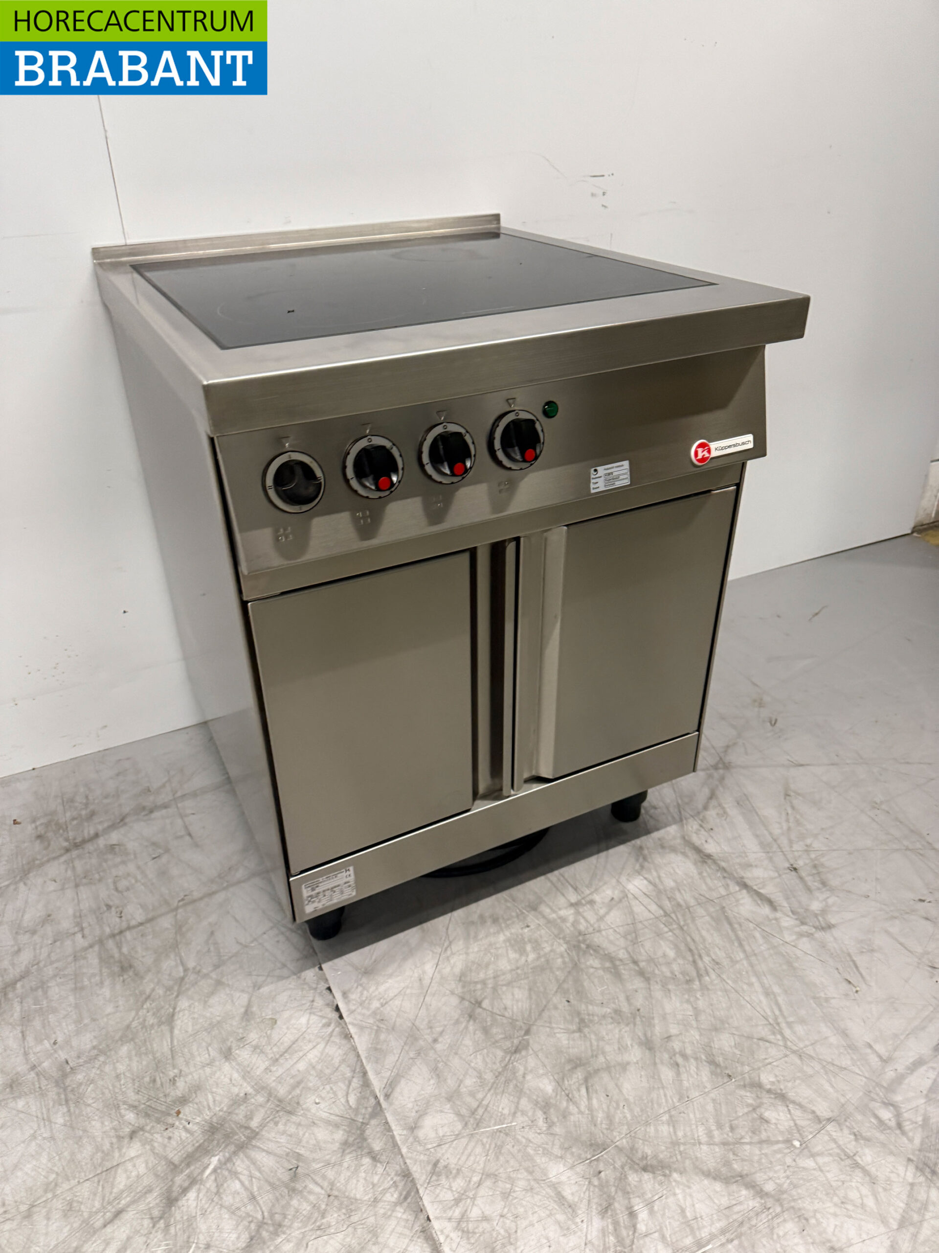 Cuisinière en céramique Kuppersbusch 4 feux en acier inoxydable 400V Restauration – Image 4