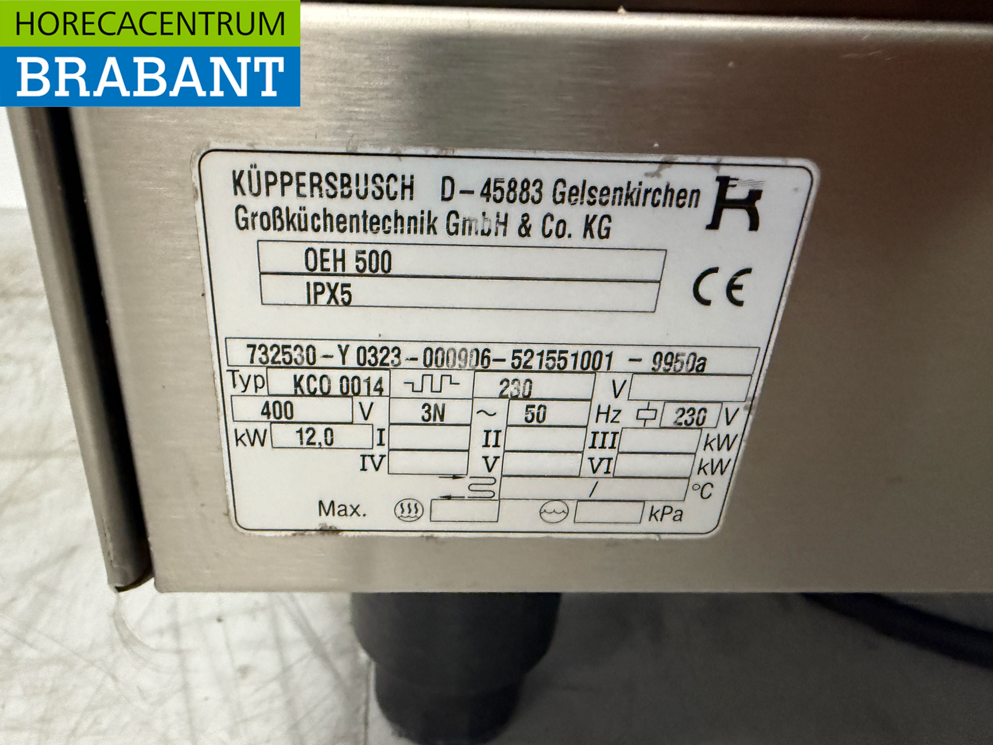 Cuisinière en céramique Kuppersbusch 4 feux en acier inoxydable 400V Restauration – Image 5