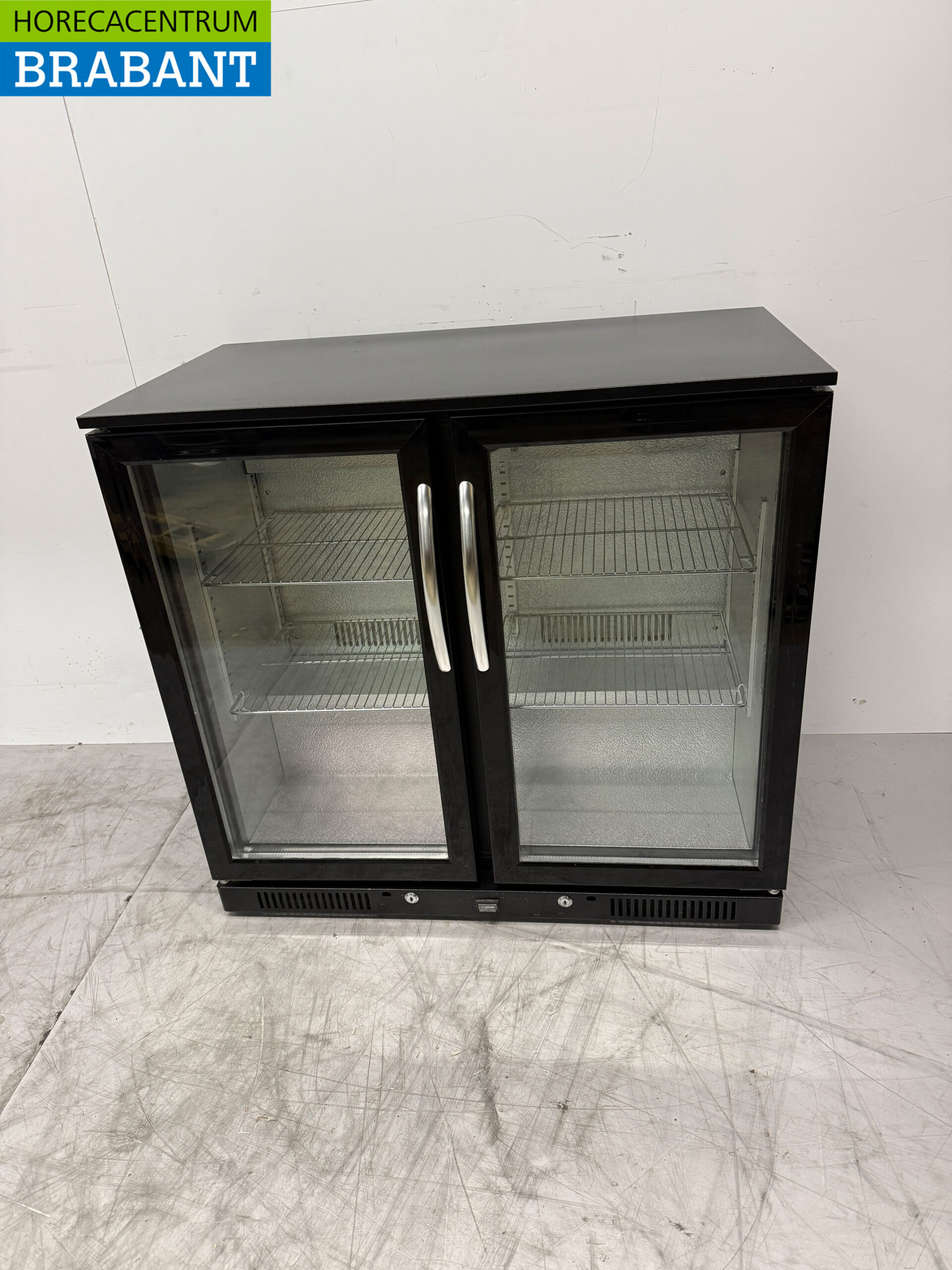 Bar glacière 2 portes battantes en verre 90.5 cm 230V Horeca