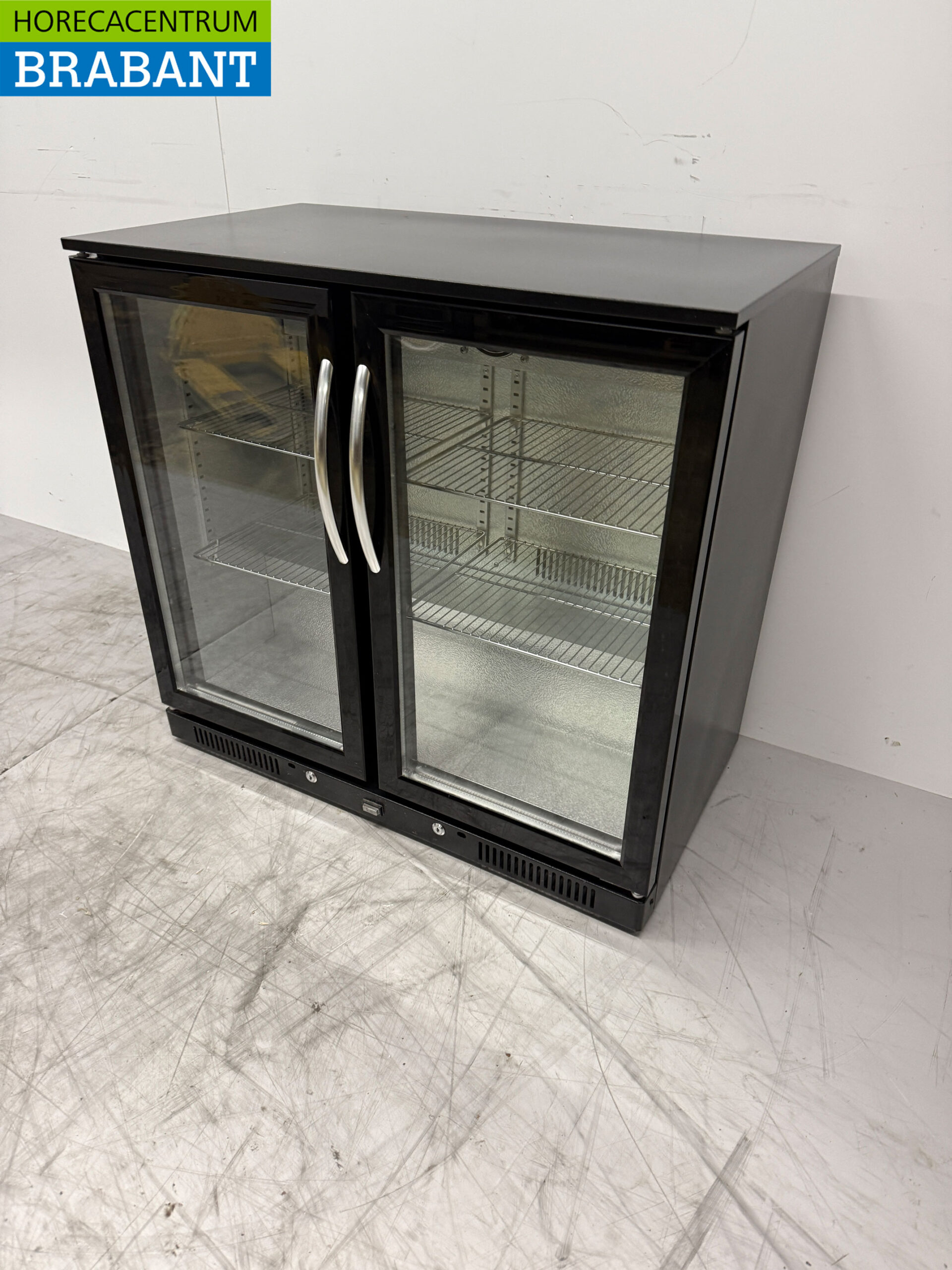 Bar glacière 2 portes battantes en verre 90.5 cm 230V Horeca – Image 2