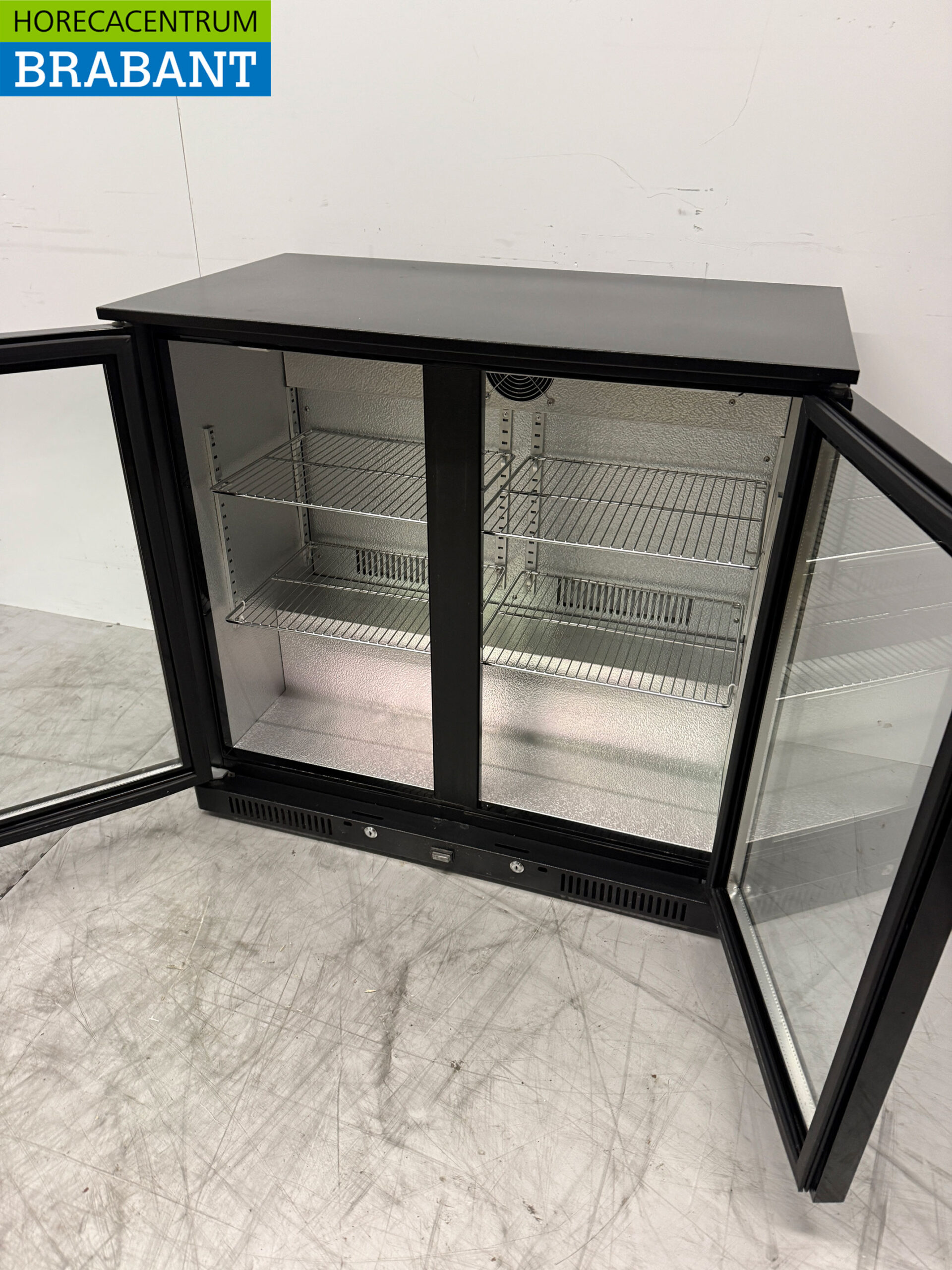 Bar glacière 2 portes battantes en verre 90.5 cm 230V Horeca – Image 4