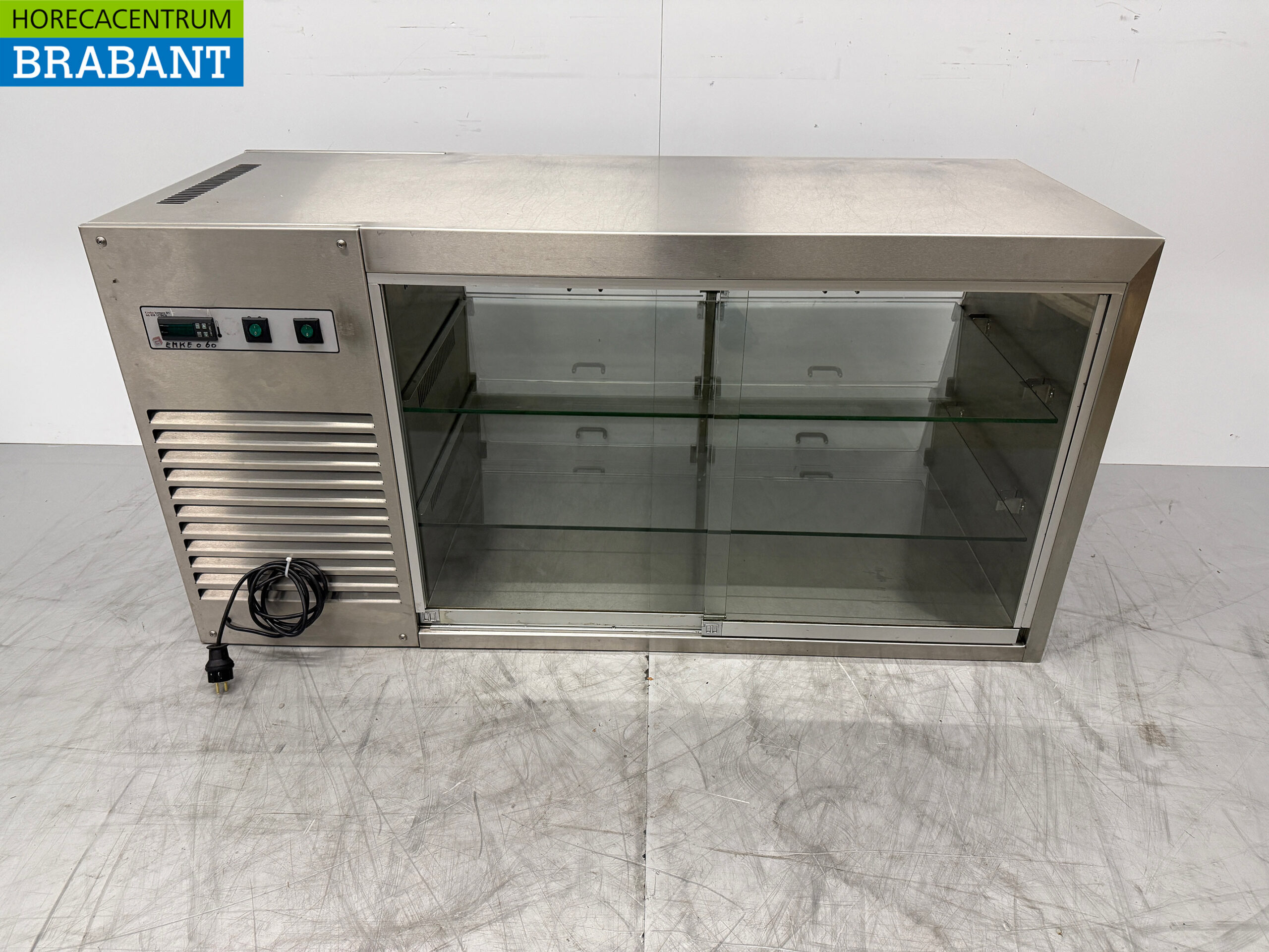 Vitrine Groku en acier inoxydable 6 volets 140 cm 230V Horeca – Image 4