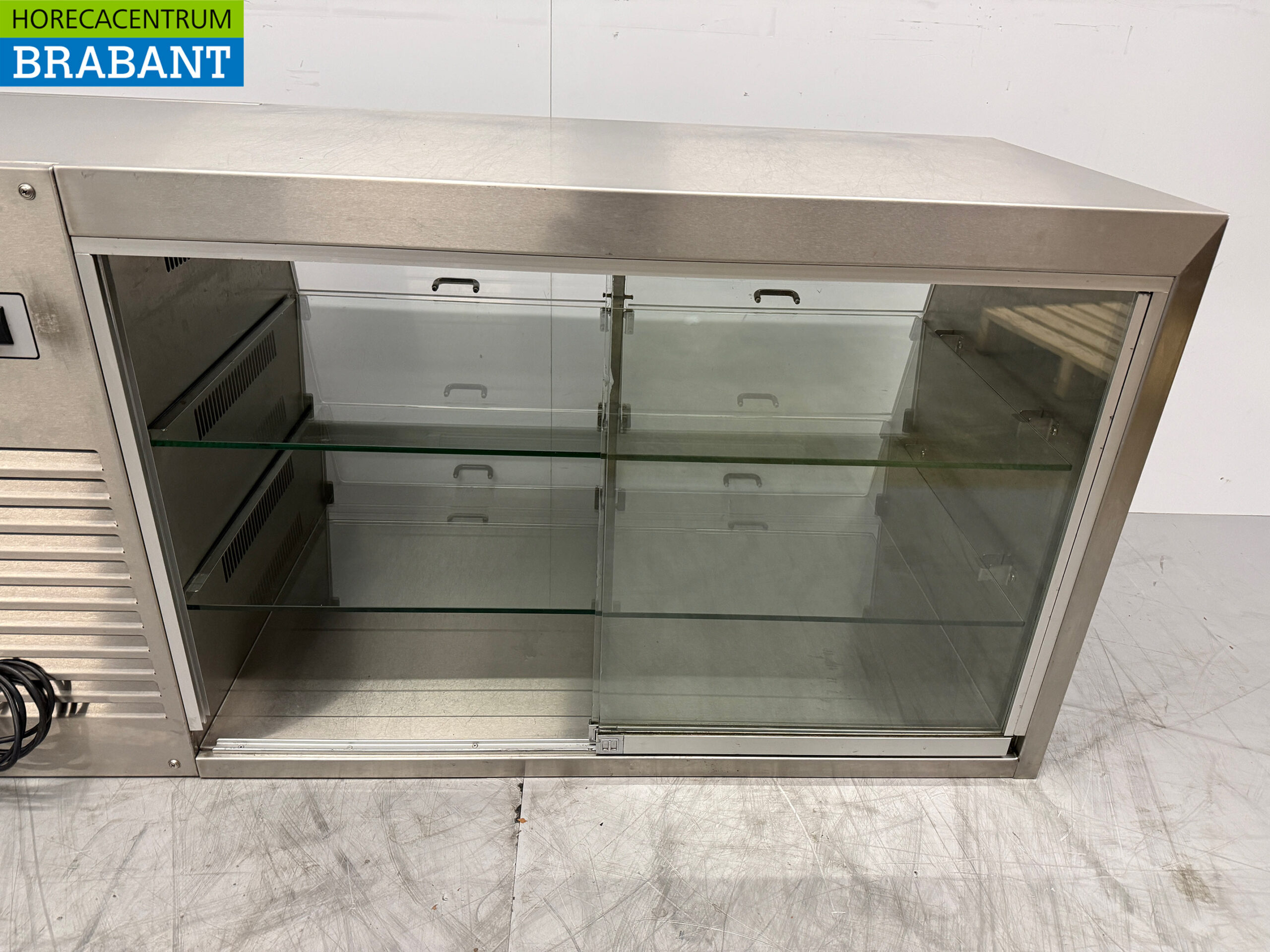 Vitrine Groku en acier inoxydable 6 volets 140 cm 230V Horeca – Image 7