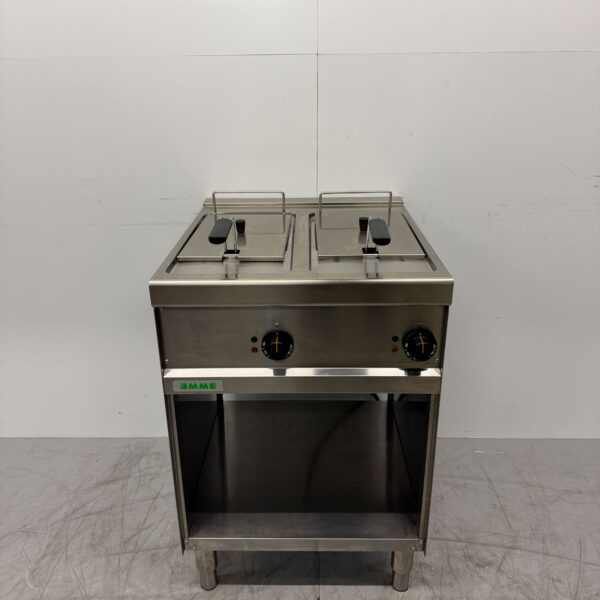 Friteuse double Giga en acier inoxydable 2 x 8 litres 400V Horeca