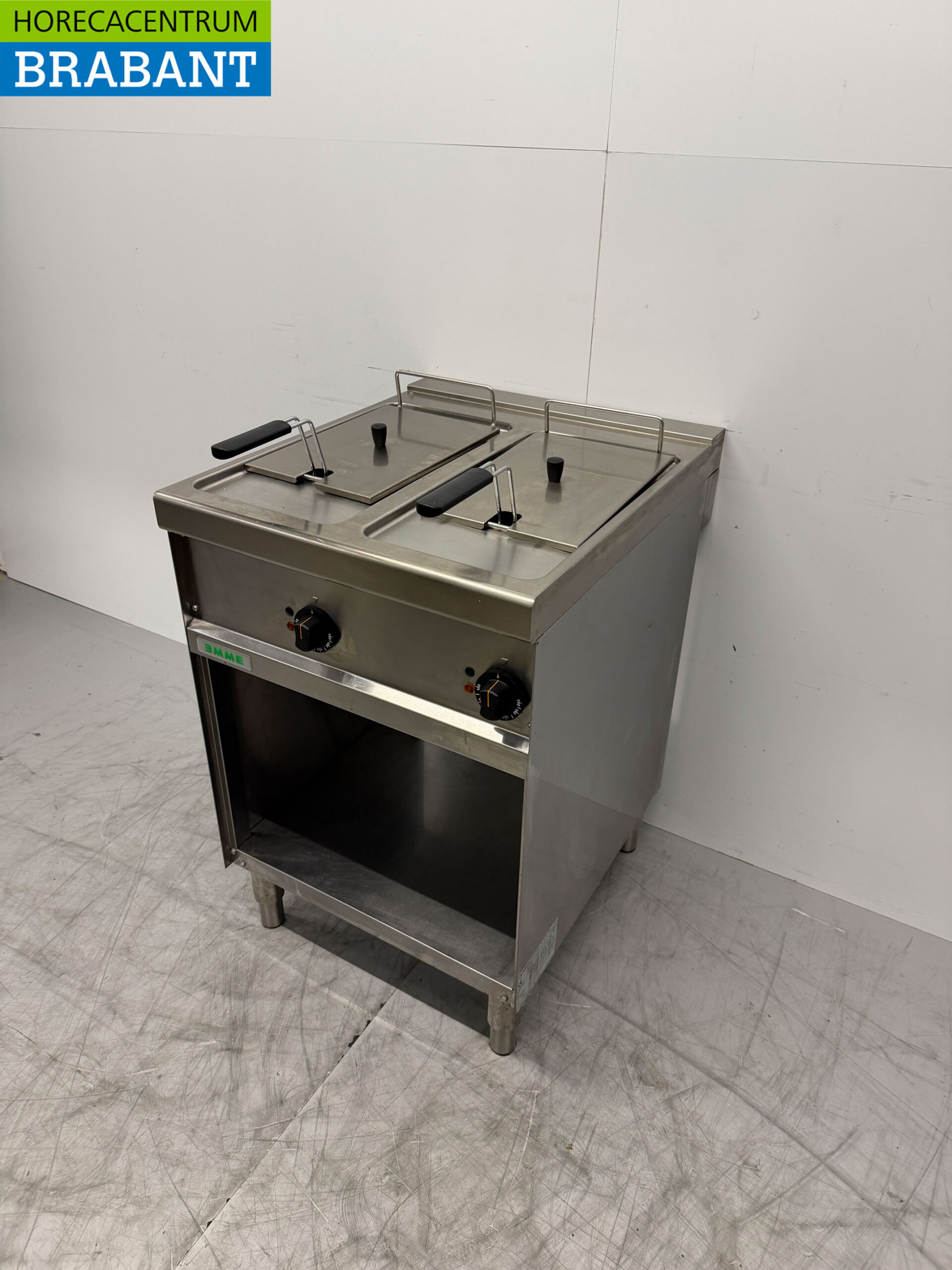 Friteuse double Giga en acier inoxydable 2 x 8 litres 400V Horeca – Image 2