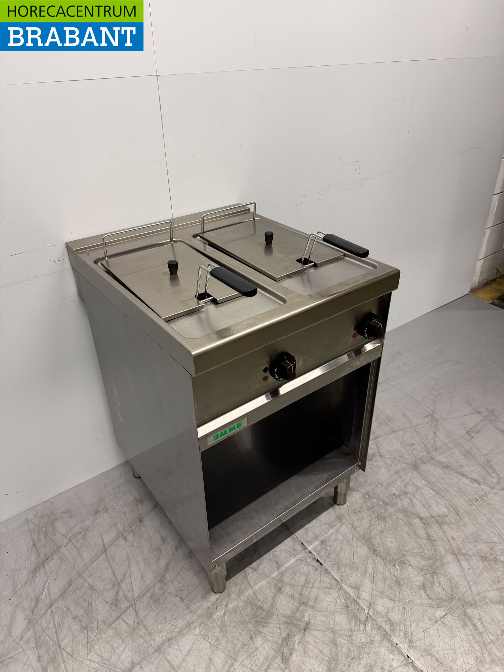 Friteuse double Giga en acier inoxydable 2 x 8 litres 400V Horeca – Image 3