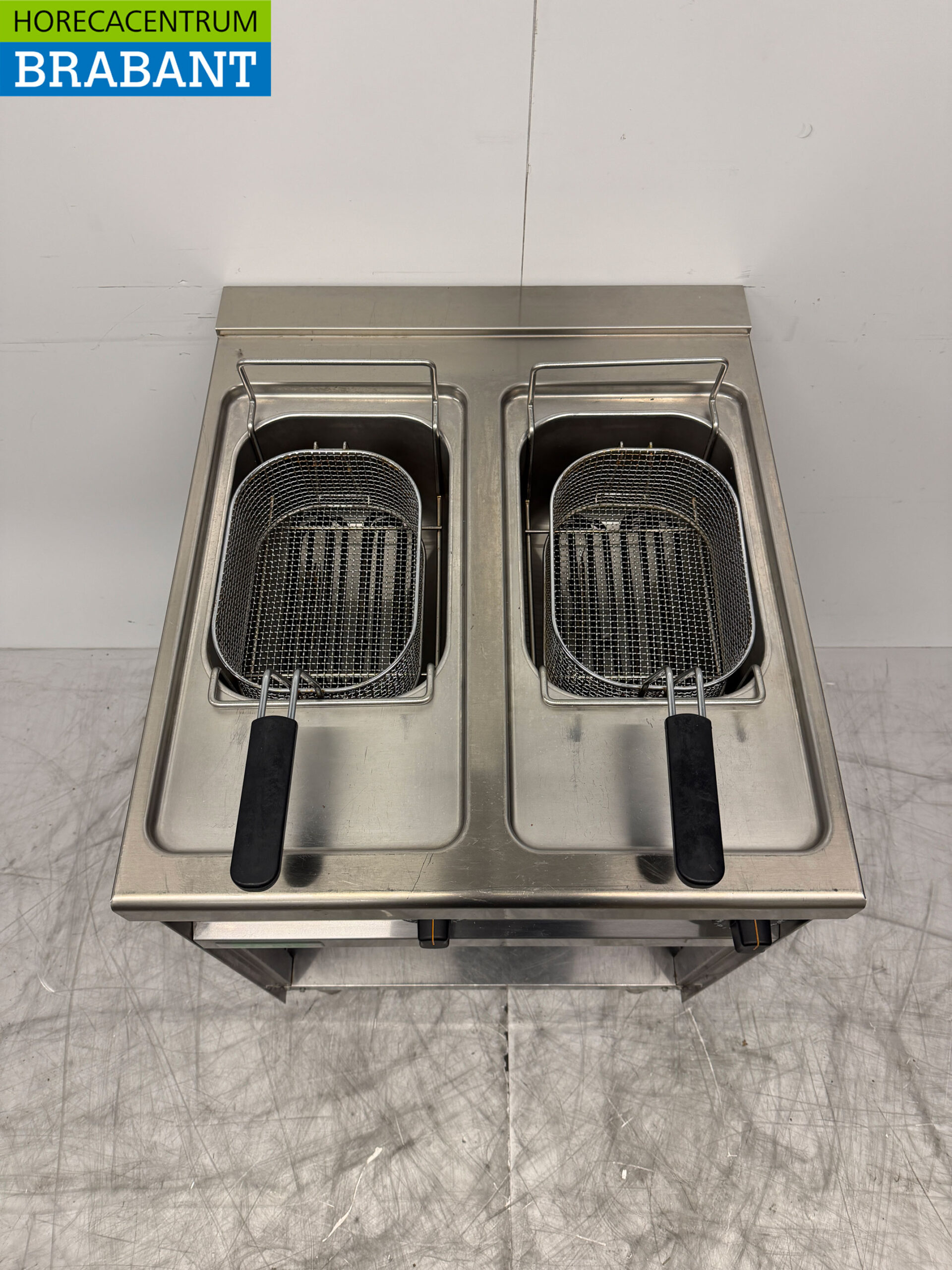 Friteuse double Giga en acier inoxydable 2 x 8 litres 400V Horeca – Image 4