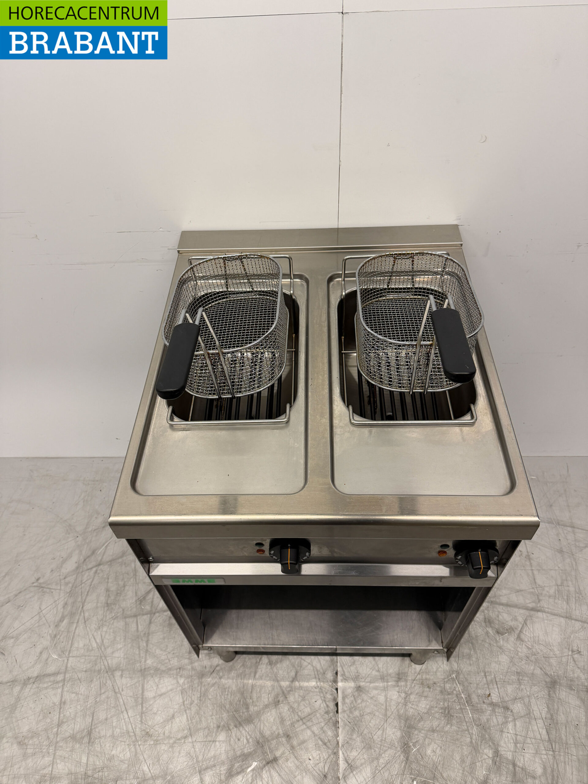 Friteuse double Giga en acier inoxydable 2 x 8 litres 400V Horeca – Image 5