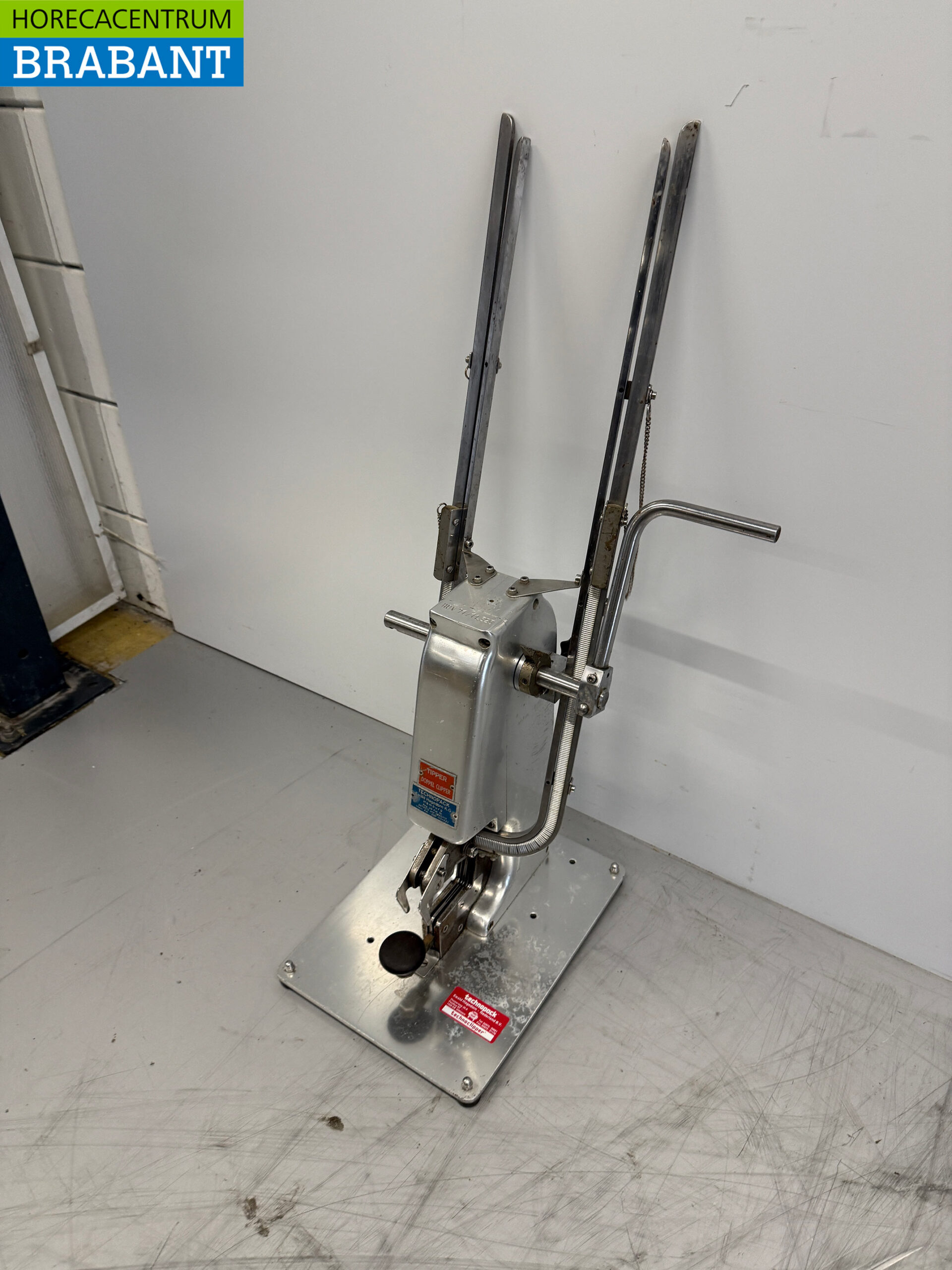 Tipper en acier inoxydable Coupe-saucisses manuel avec pinces Restauration Boucherie – Image 2