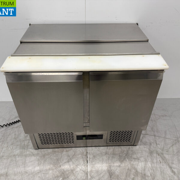 Acier inoxydable Comptoir réfrigéré 2 portes 90 cm 230V Horeca