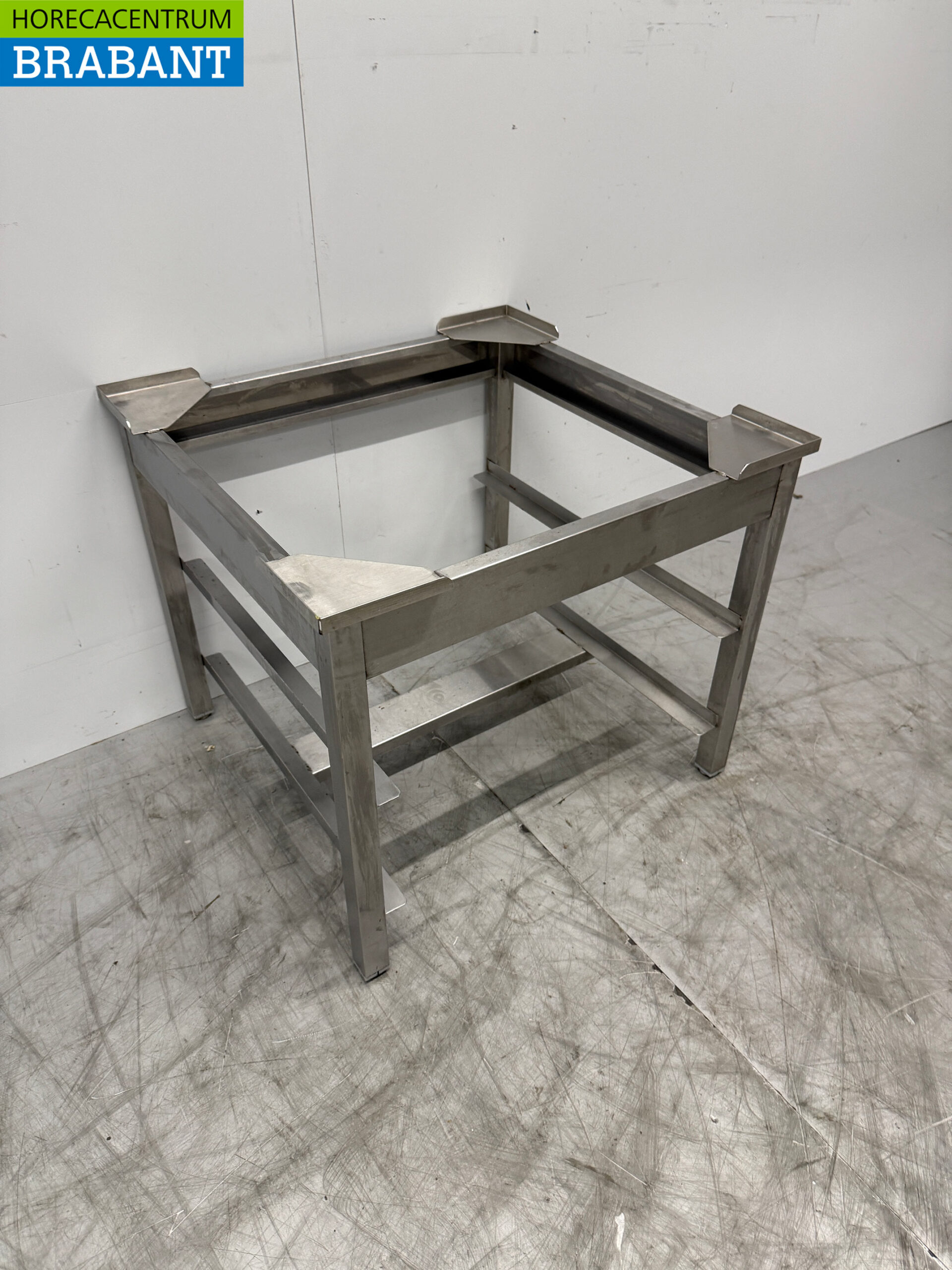 Socle en acier inoxydable pour lave-vaisselle 59 x 56,5 x 50 cm Restauration – Image 3