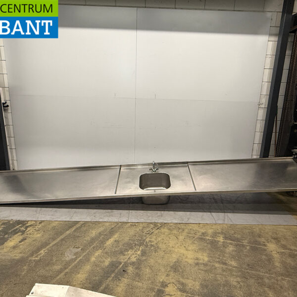 Evier en acier inoxydable Evier à poser avec robinet 449 x 70 cm Traiteur