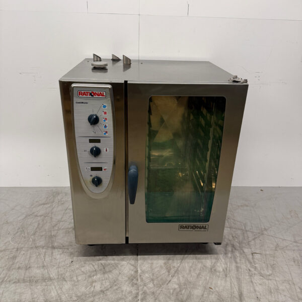 Acier inoxydable Rational CombiMaster Combisteamer 10 x 1/1 GN GAS Horeca