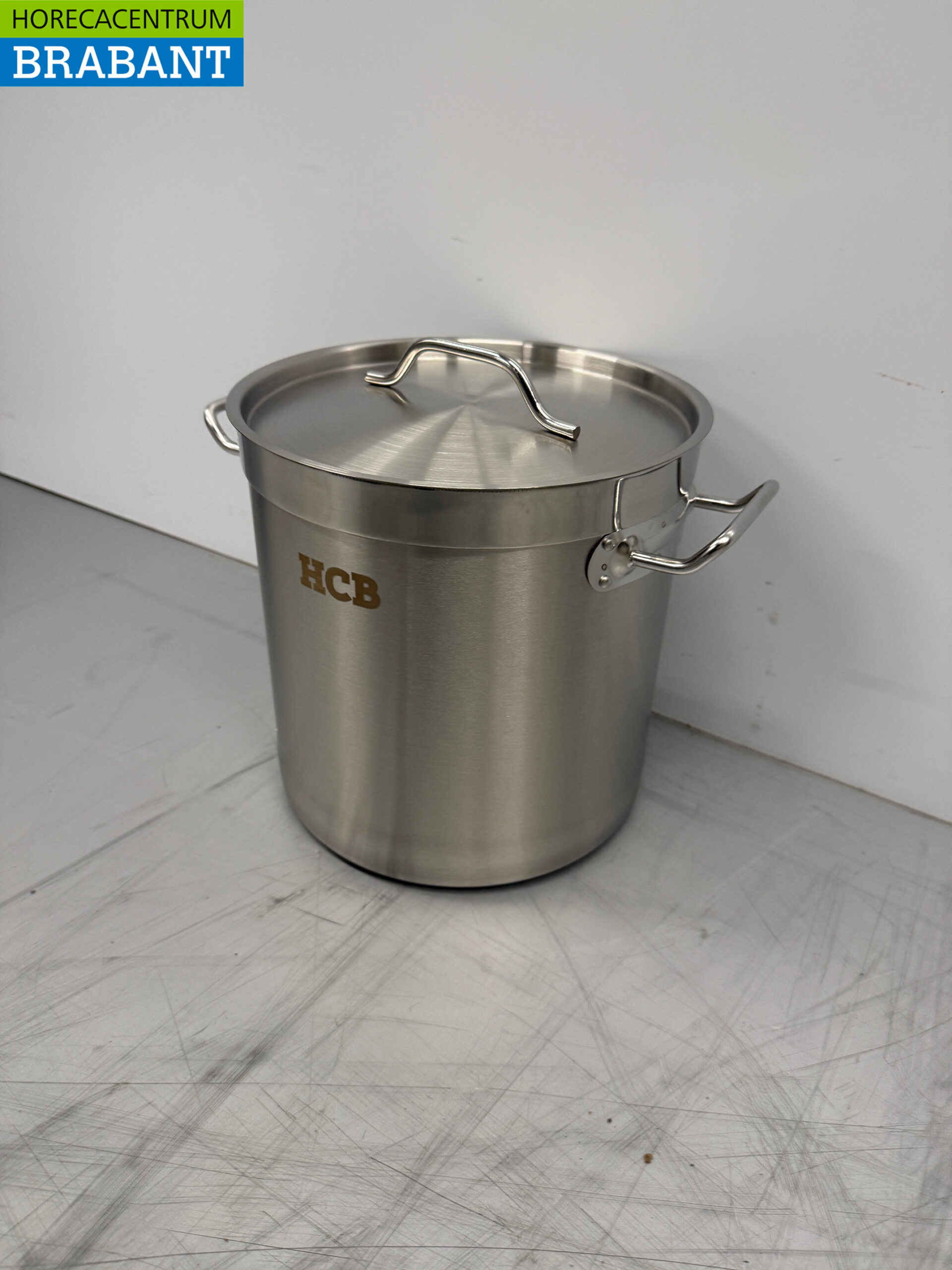 Acier inoxydable Poêle à soupe Poêle de cuisson Induction 26 x 26 cm 12 litres Restauration – Image 2