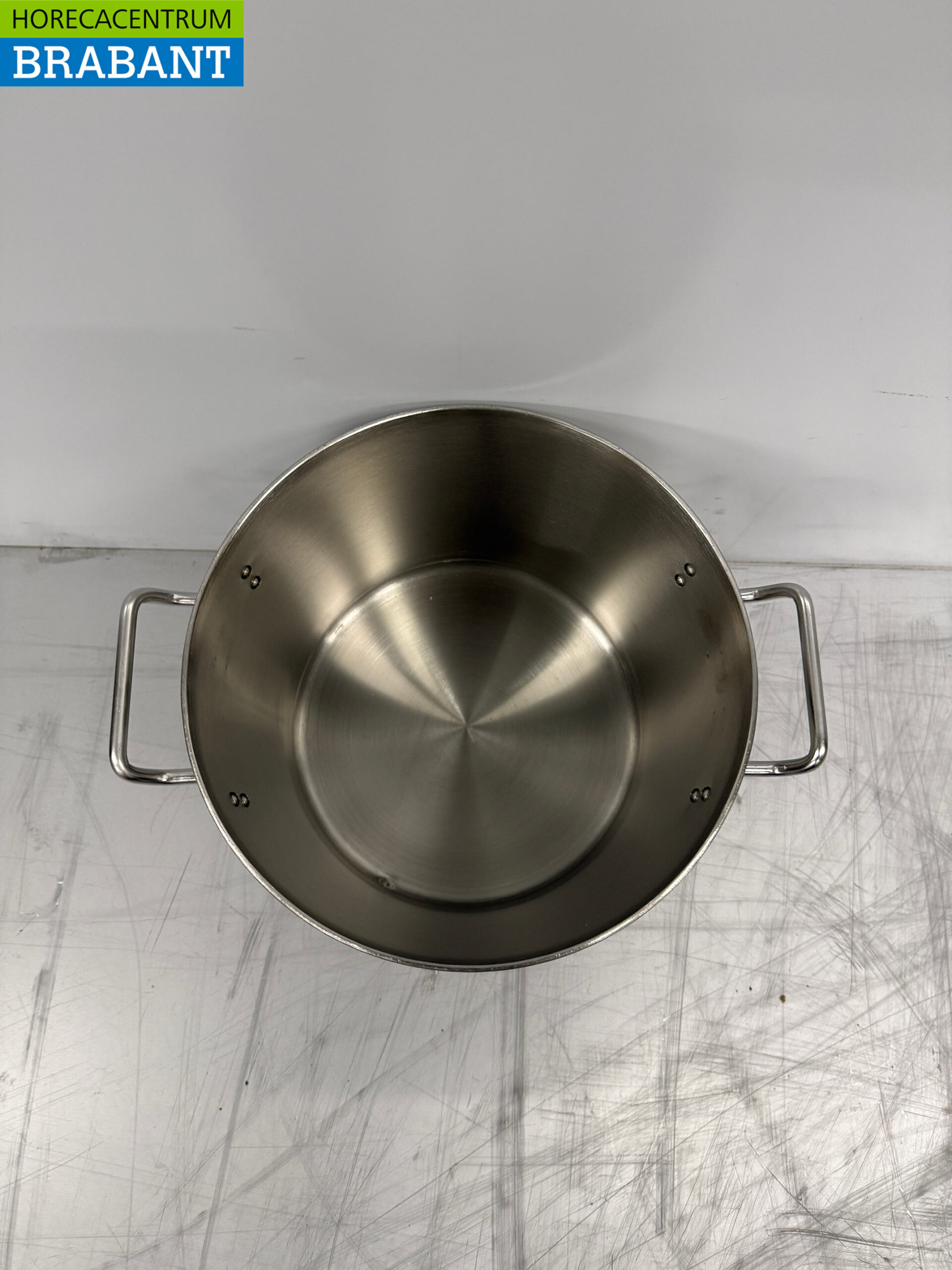 Acier inoxydable Poêle à soupe Poêle de cuisson Induction 26 x 26 cm 12 litres Restauration – Image 4