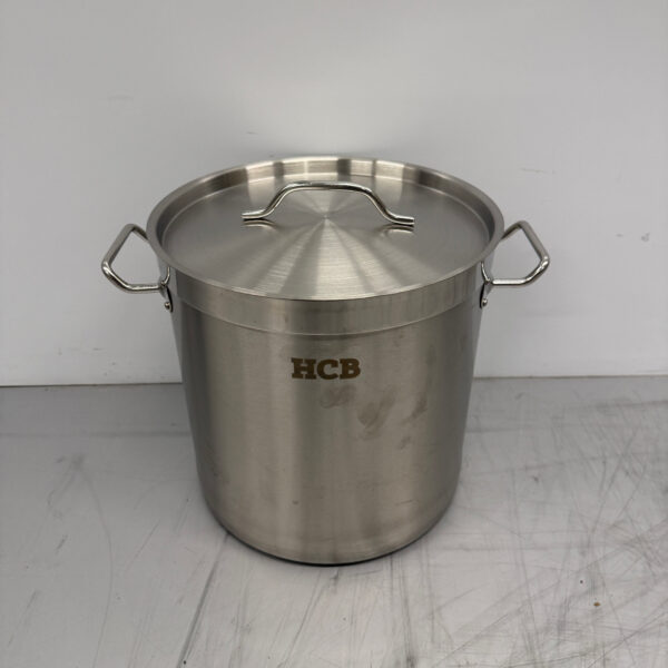 Acier inoxydable HCB Poêle à soupe Poêle de cuisson Induction 28,5 x 29 cm 17 litres Restauration