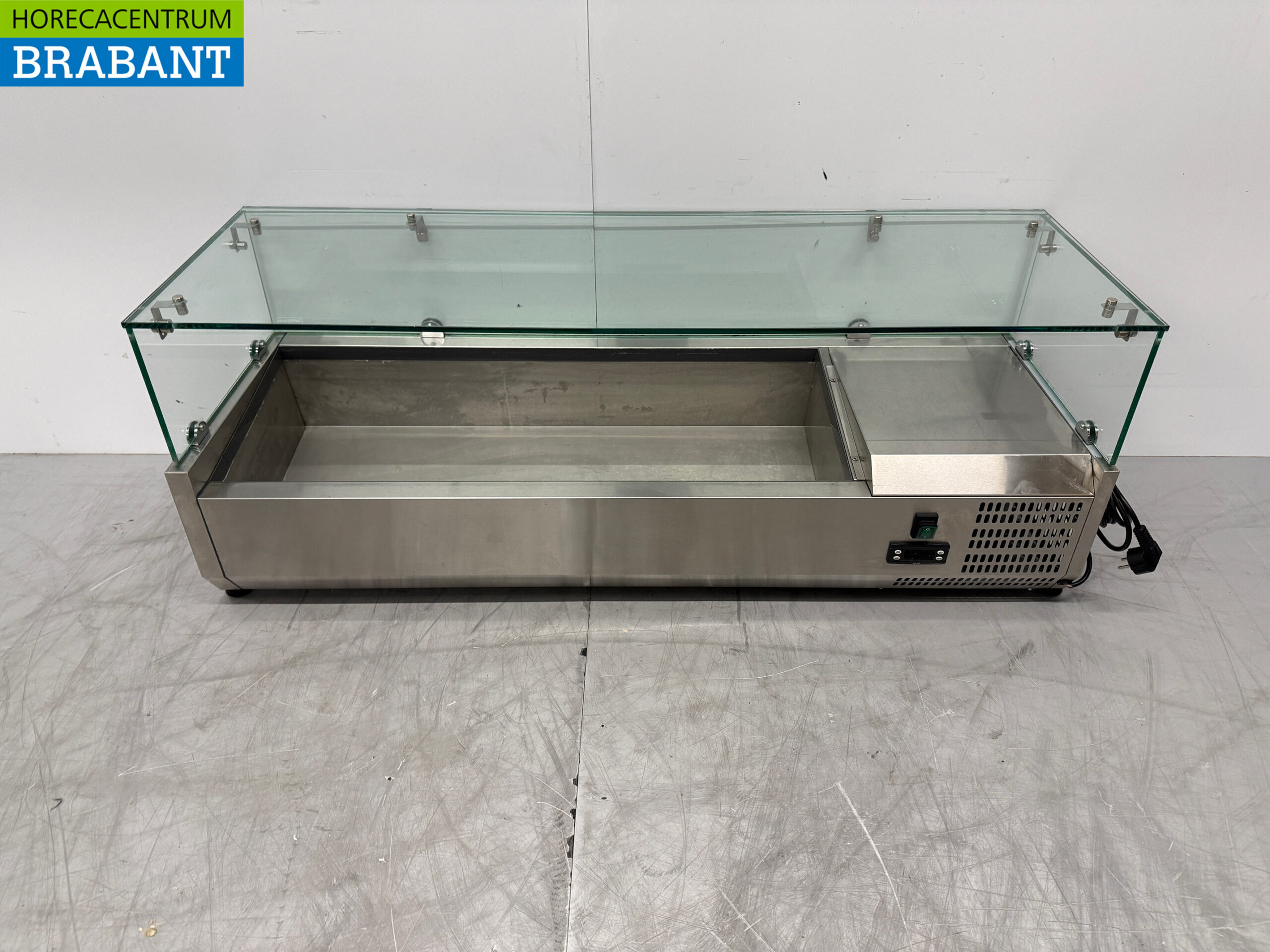Vitrine inox Vitrine réfrigérée on-top saladière 3 x 1/3 et 1 x 1/2 GN 120 cm Horeca
