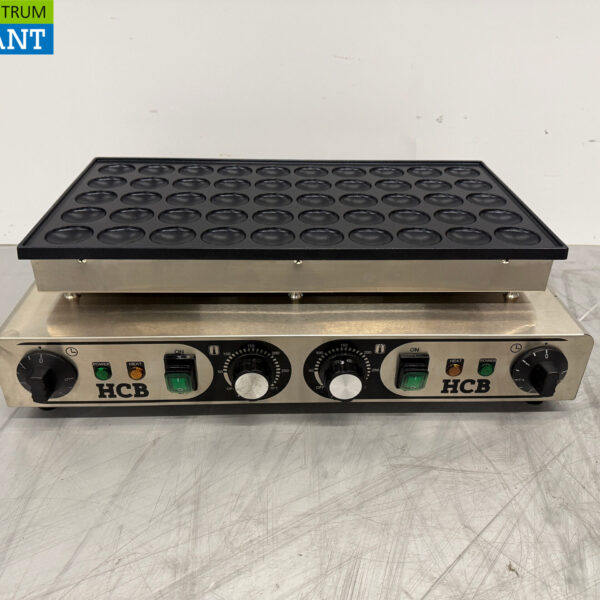 HCB RVS Poffertjesplaat Poffertjesbakplaat 50 dops 230V Horeca
