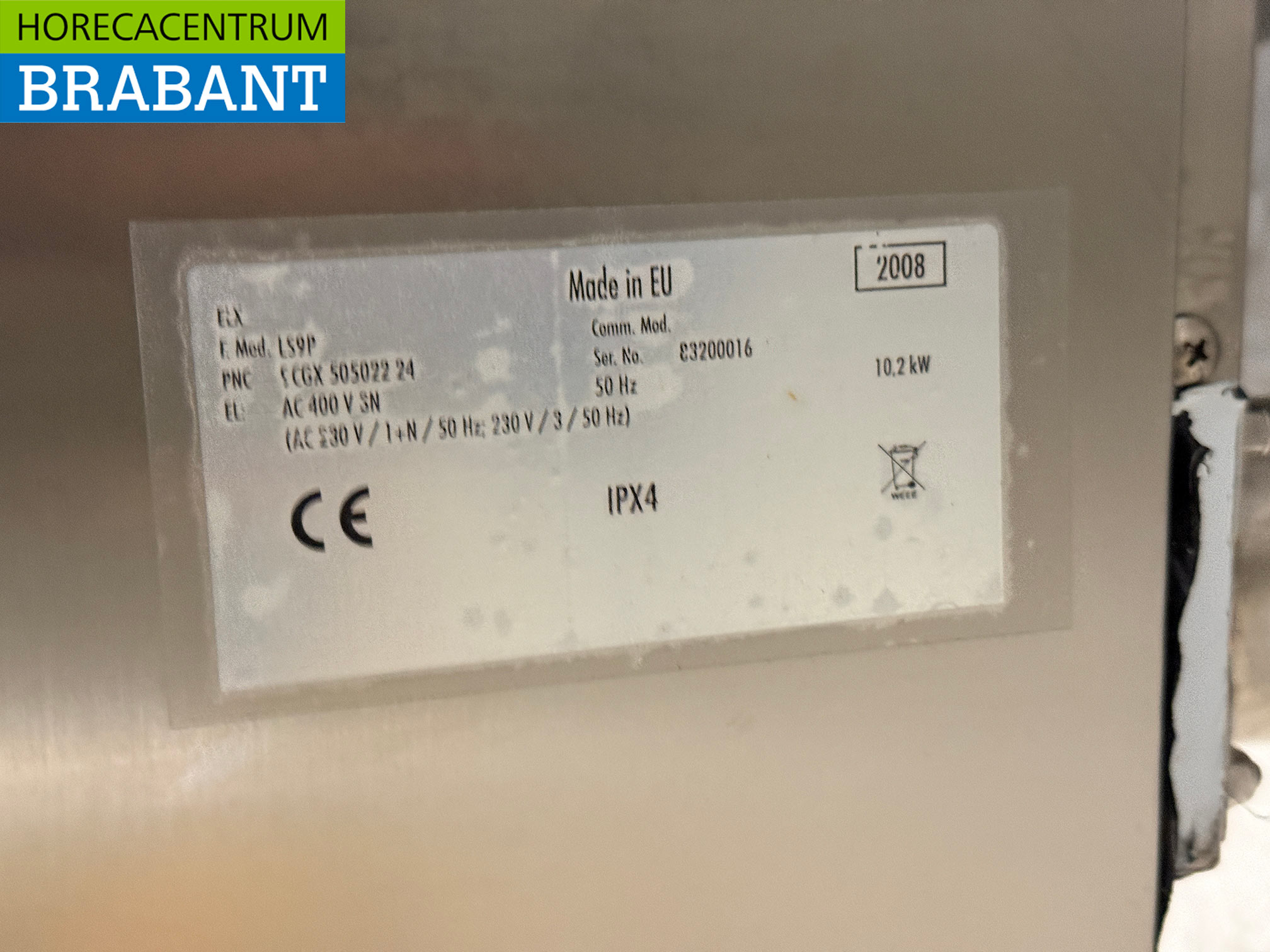 Lave-vaisselle à passage Zanussi en acier inoxydable 400V Horeca – Image 7