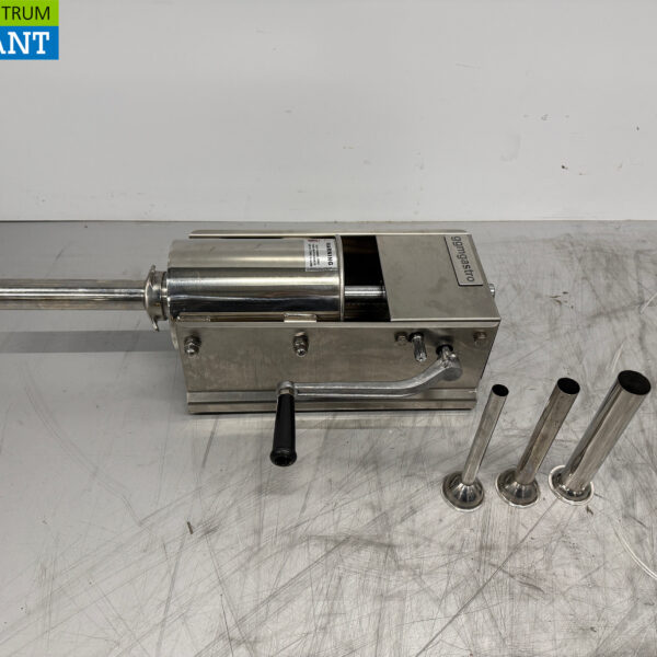 Acier inoxydable Bouchon de boîte à farce horizontal Remplisseur de saucisses 3 litres Restauration Boucherie