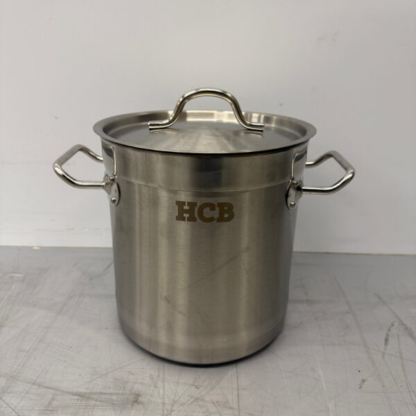 HCB Acier inoxydable Poêle à soupe Poêle de cuisson Induction 20 x 20 cm 6 litres Restauration