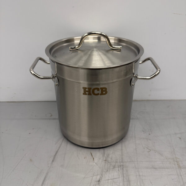 HCB Acier inoxydable Poêle à soupe Poêle de cuisson Induction 20 x 20 cm 6 litres Restauration