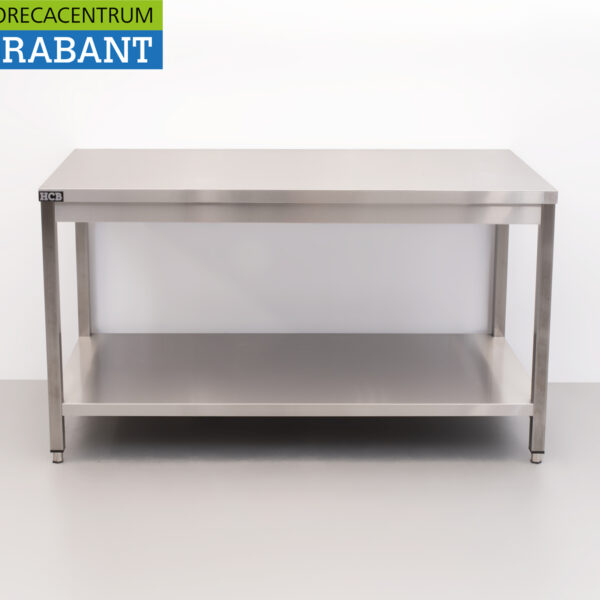 HCB Table de travail en acier inoxydable Basic-line 150 x 70 x 85 cm Horeca