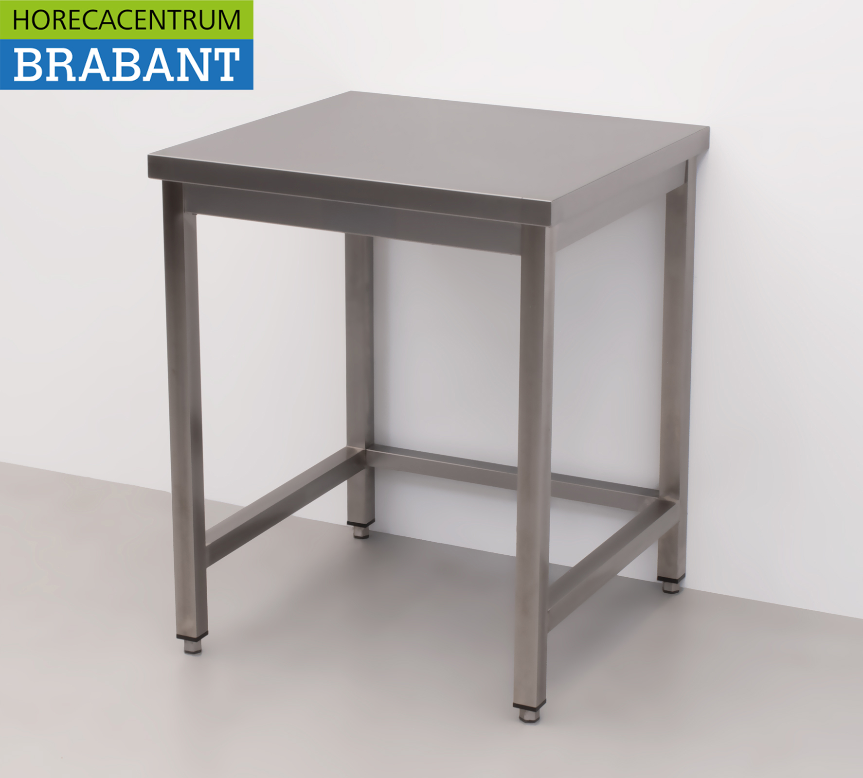 Table de travail HCB en acier inoxydable Premium-line 70 x 70 x 85 cm Restauration – Image 2