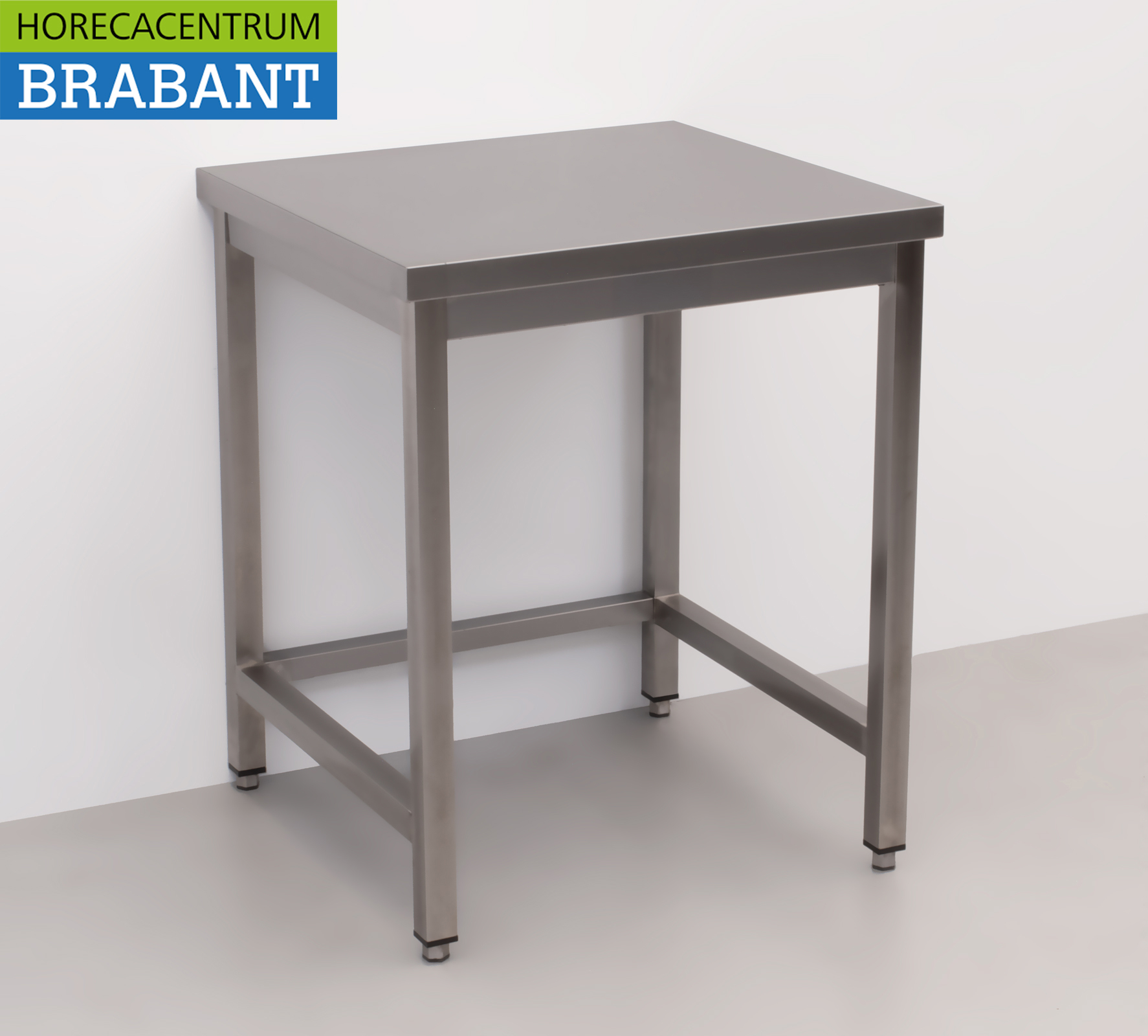 Table de travail HCB en acier inoxydable Premium-line 70 x 70 x 85 cm Restauration – Image 3