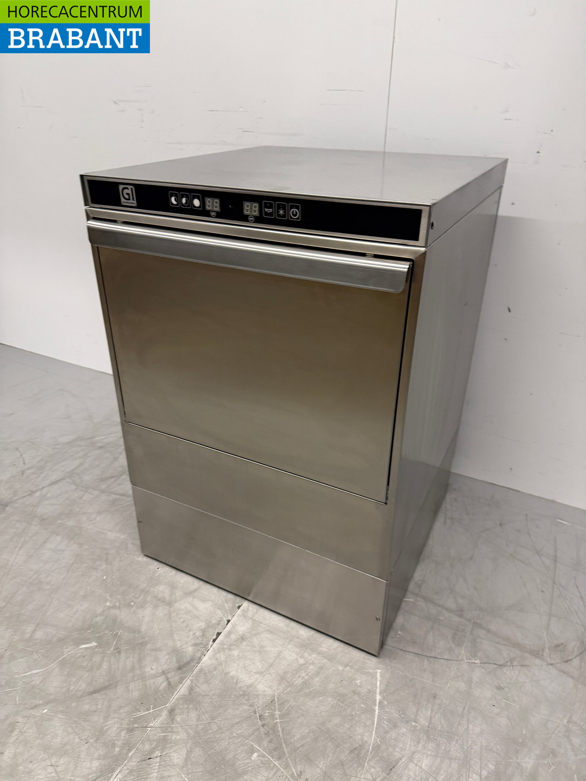 Lave-vaisselle Gastro-Inox en acier inoxydable avec pompe de vidange 400V Horeca – Image 2