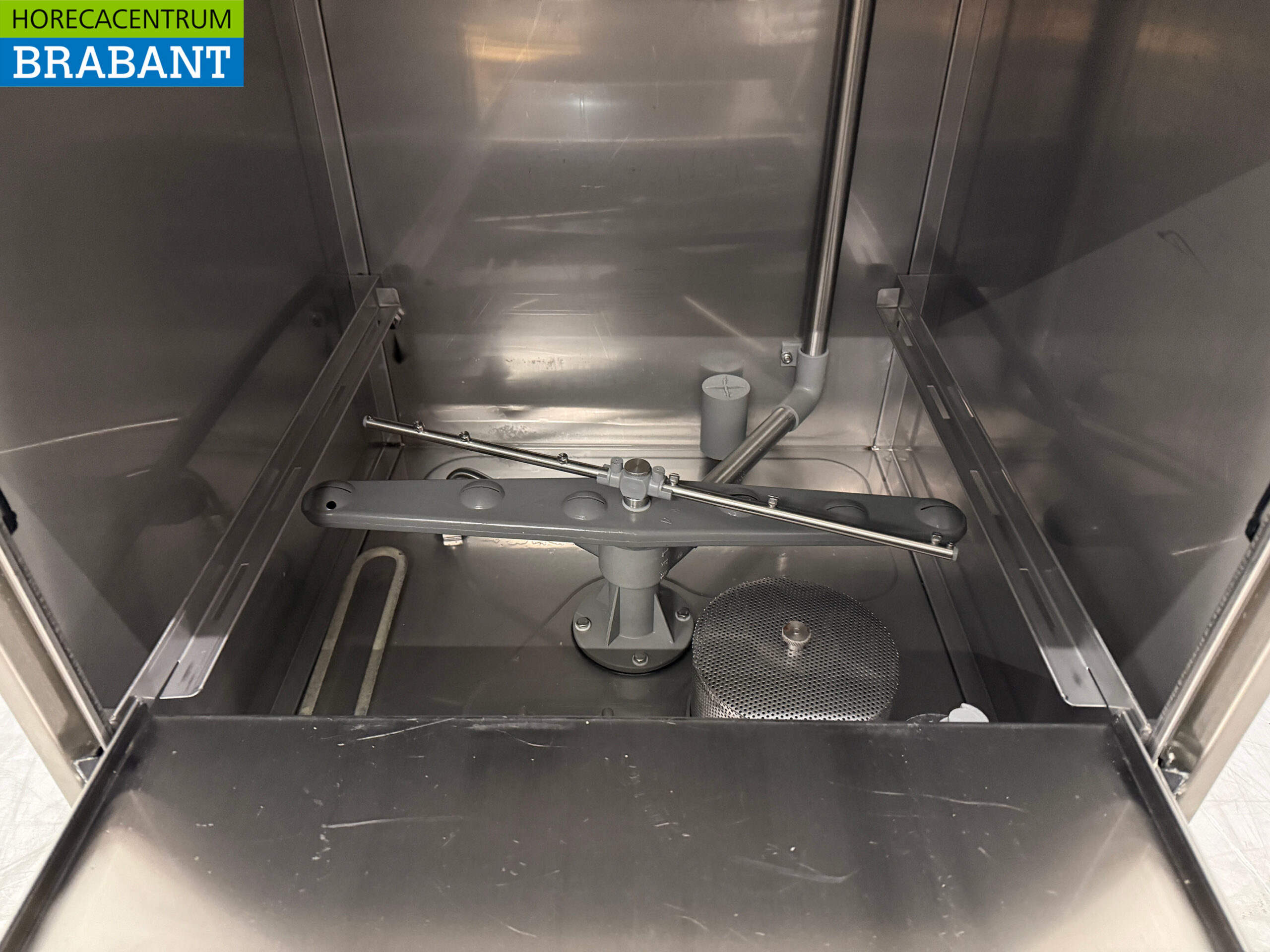 Lave-vaisselle Gastro-Inox en acier inoxydable avec pompe de vidange 400V Horeca – Image 4