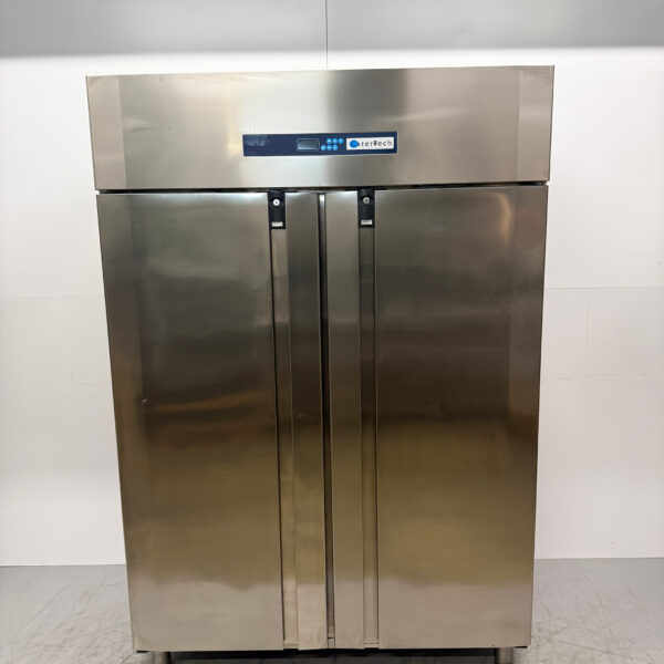 Acier inoxydable Catertech Congélateur double porte 1300 litres 230V Horeca