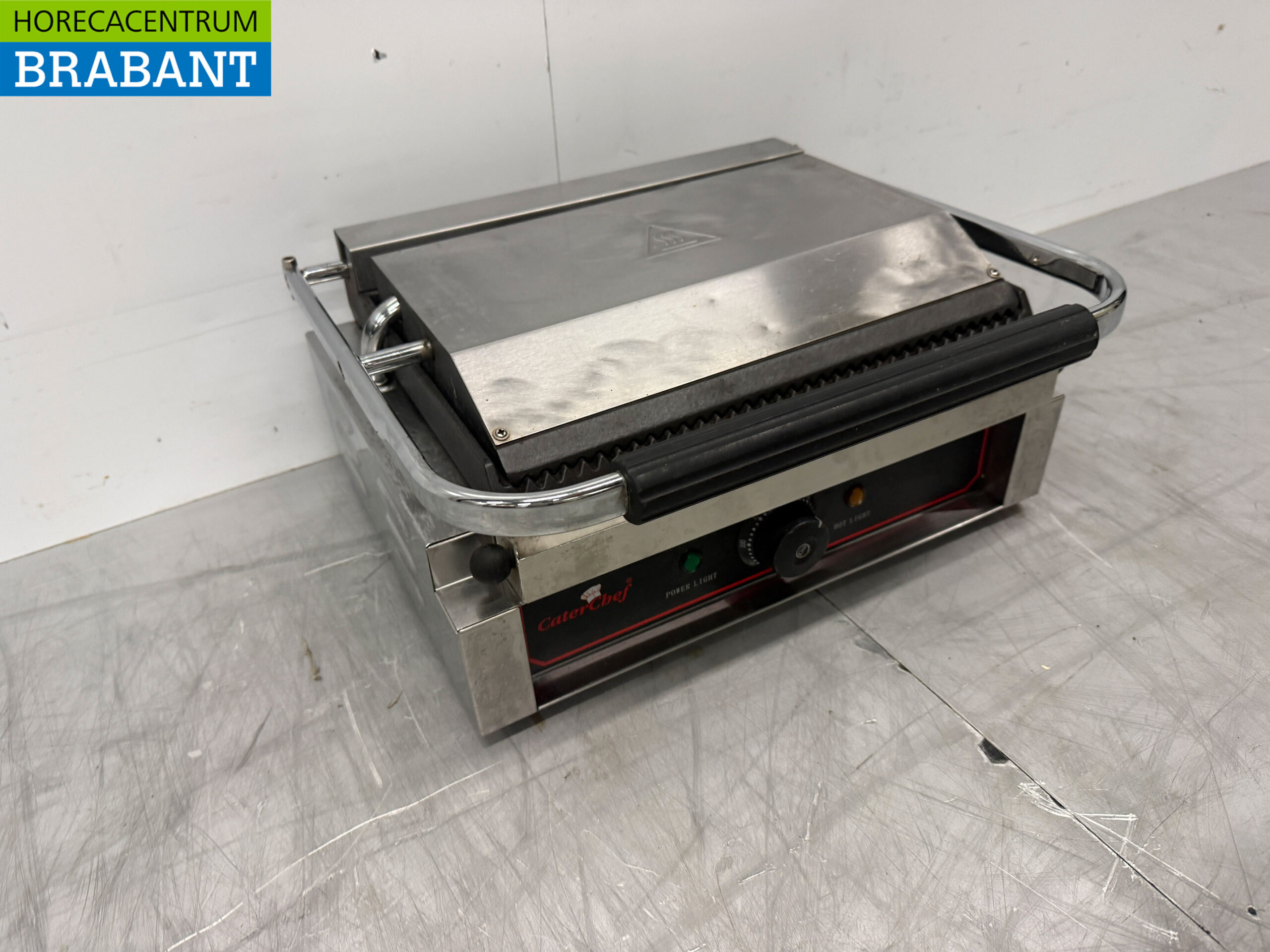 Gril Caterchef Contact en acier inoxydable Gril Paninigrill 230V Restauration – Image 3