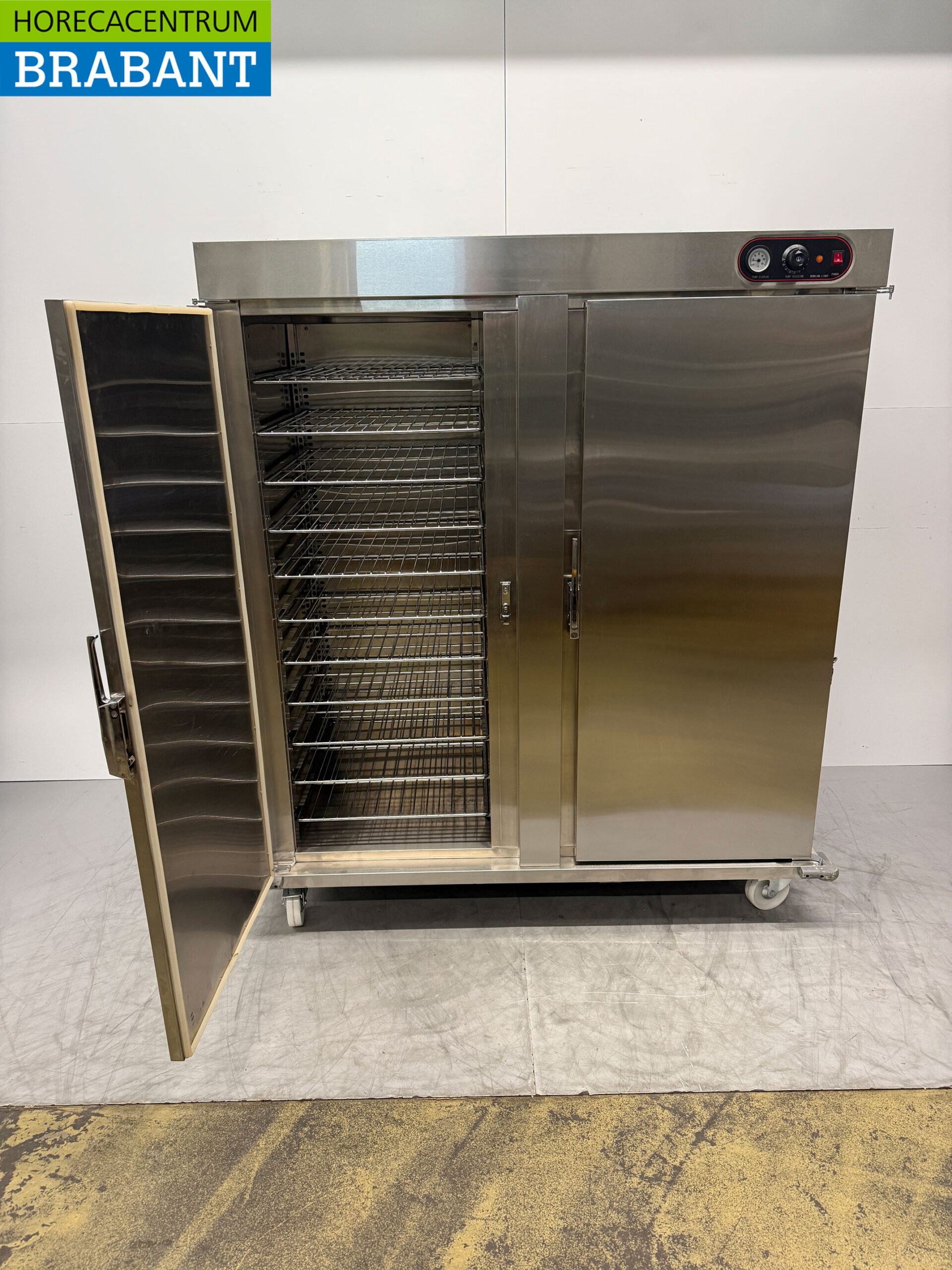 Chariot banquet en acier inoxydable armoire chauffante 2 portes 22 x 2/1 GN 230V Horeca – Image 4