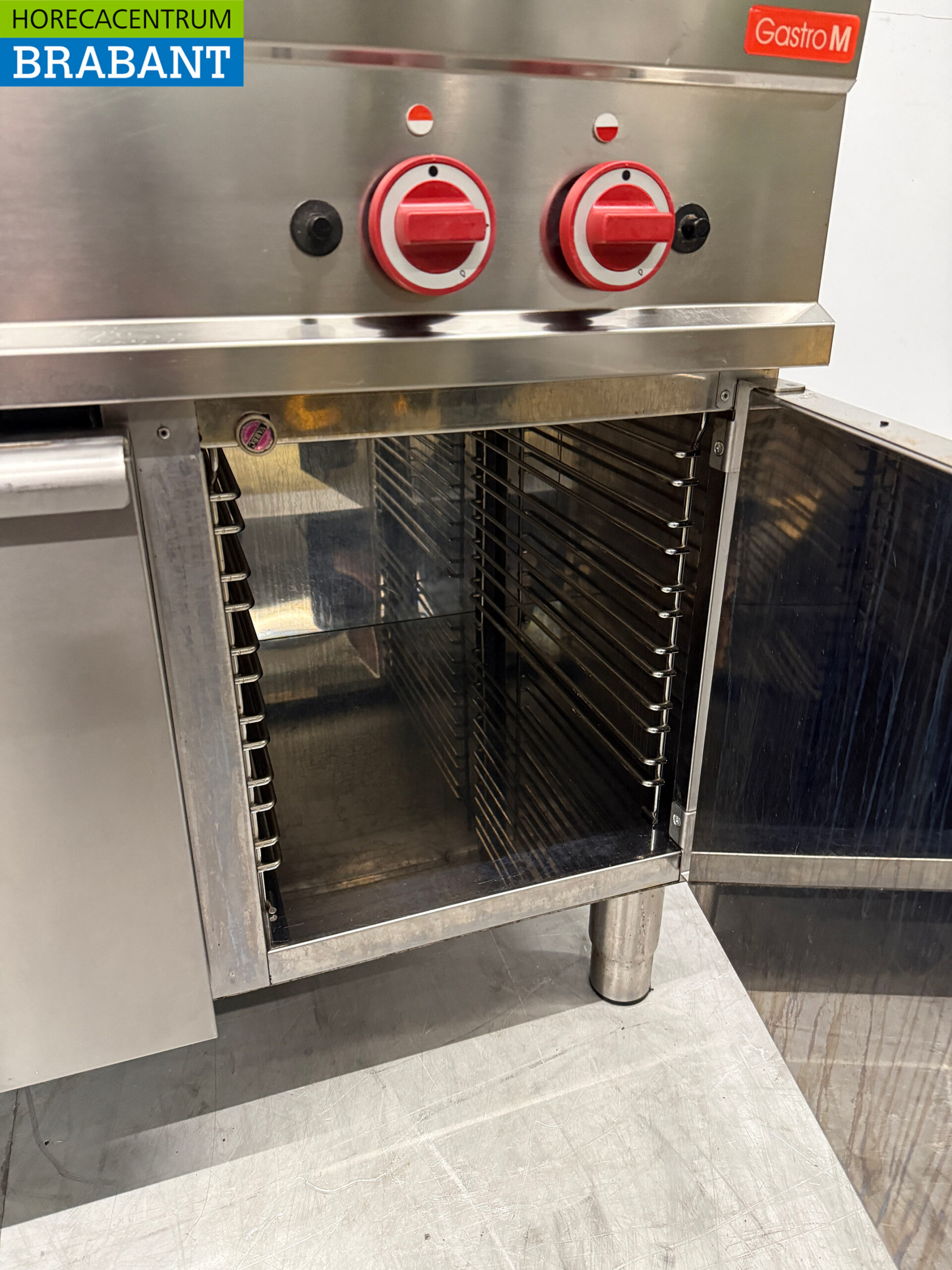 Cuisinière Gastro M en acier inoxydable à 6 feux avec four électrique GAS/400V Horeca – Image 6