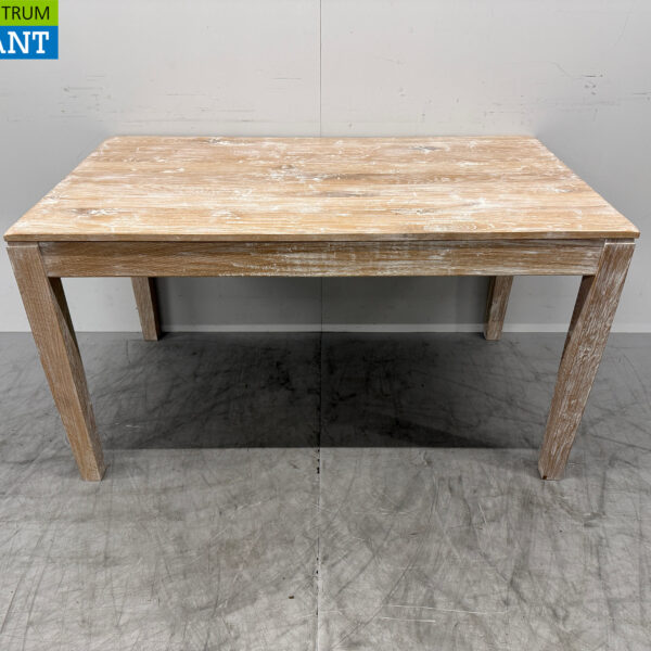 Table à manger en bois 140 x 79,5 x 77 cm Restauration