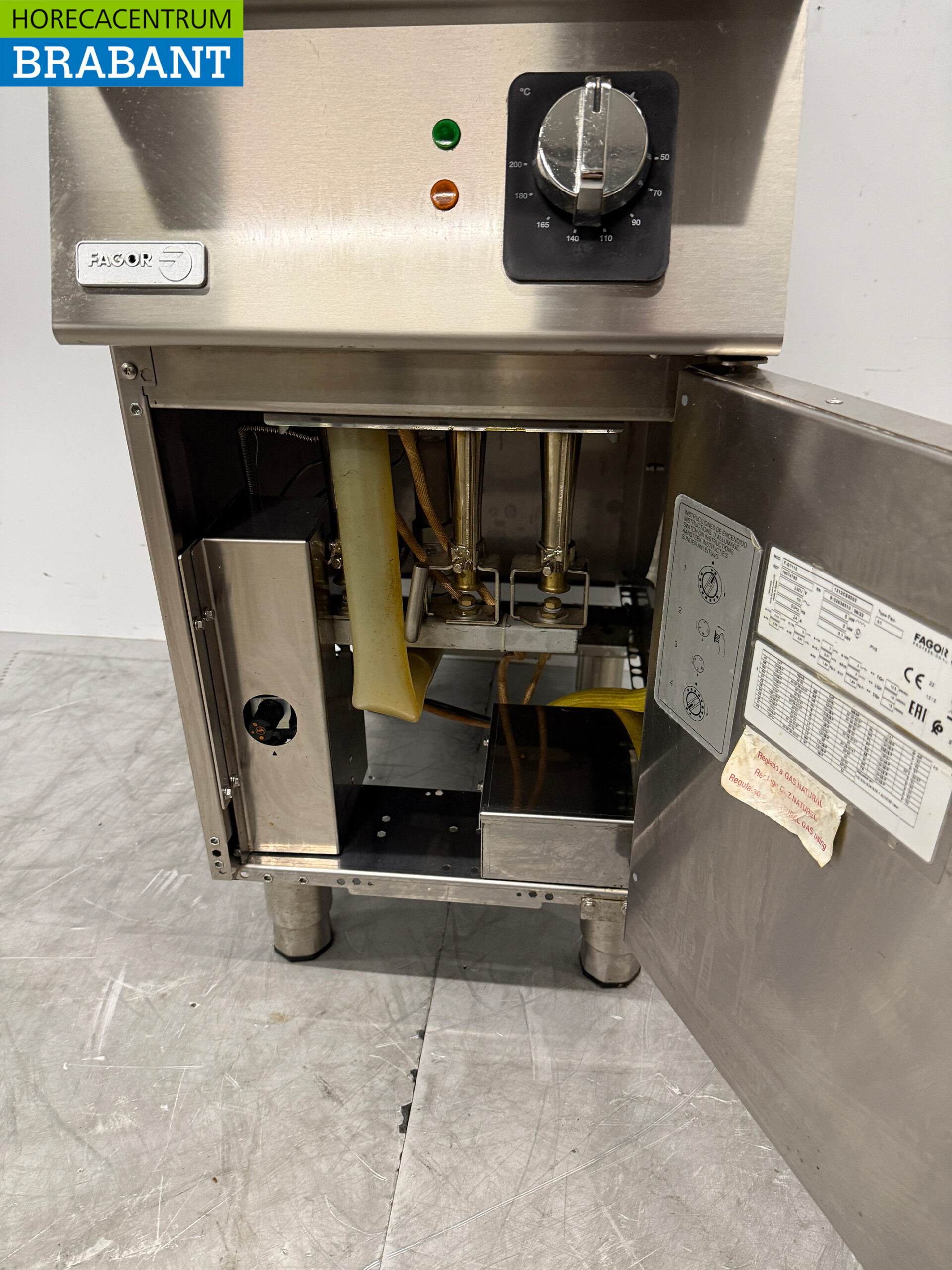 Friteuse Fagor en acier inoxydable 15 litres GAZ + 230V Horeca – Image 5