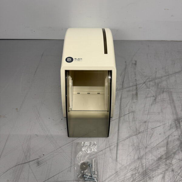 Black Satino ST10 White Toilet Roll Dispenser Catering