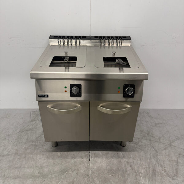 Friteuse double Fagor en acier inoxydable 2 x 15 litres 2 x 400V Horeca