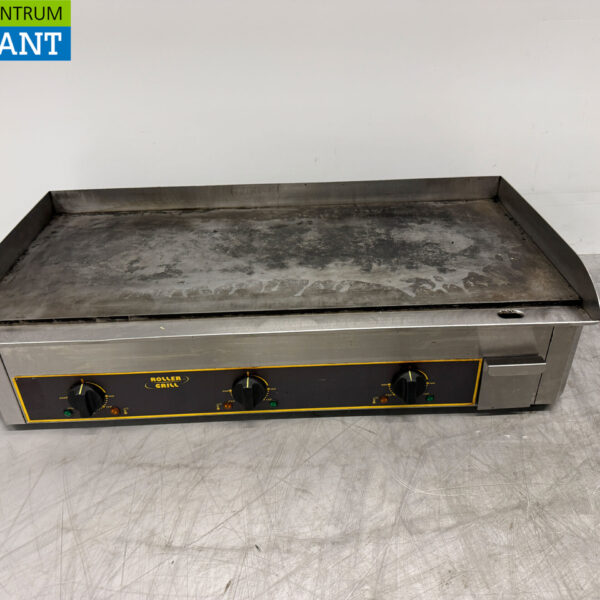 Gril à rouleaux en acier inoxydable Plaque de cuisson 90 cm 400V Horeca