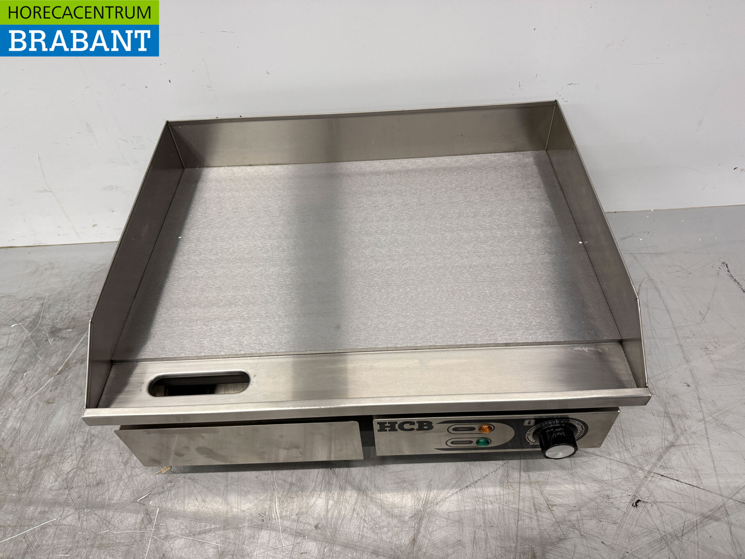 Acier inoxydable Plaque grill Plaque lisse 55 cm 230V Horeca – Image 2