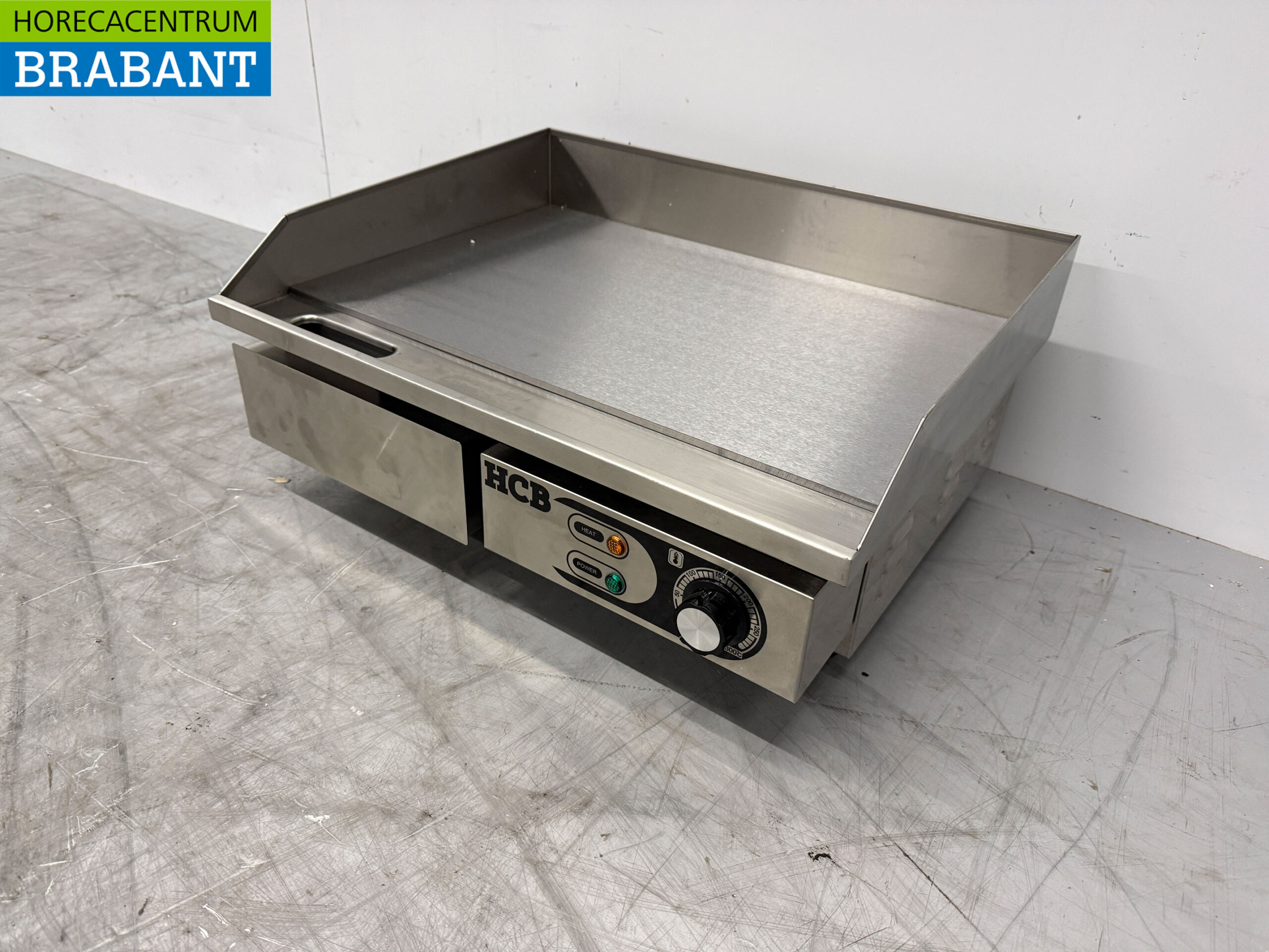 Acier inoxydable Plaque grill Plaque lisse 55 cm 230V Horeca – Image 3