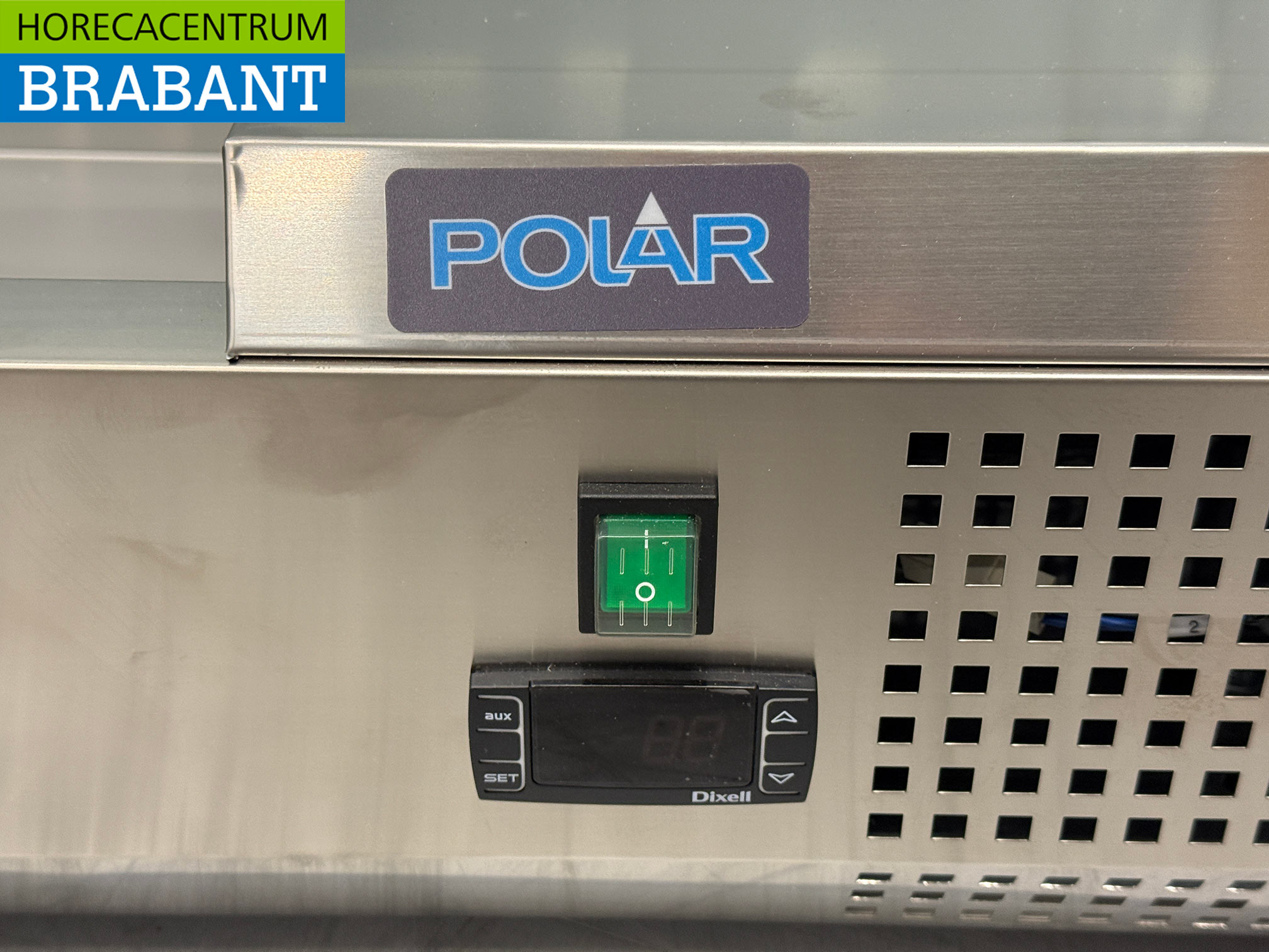 Acier inoxydable Polar GD877-E Saladiere Top Vitrine réfrigérée 180 cm 230V Horeca – Image 4