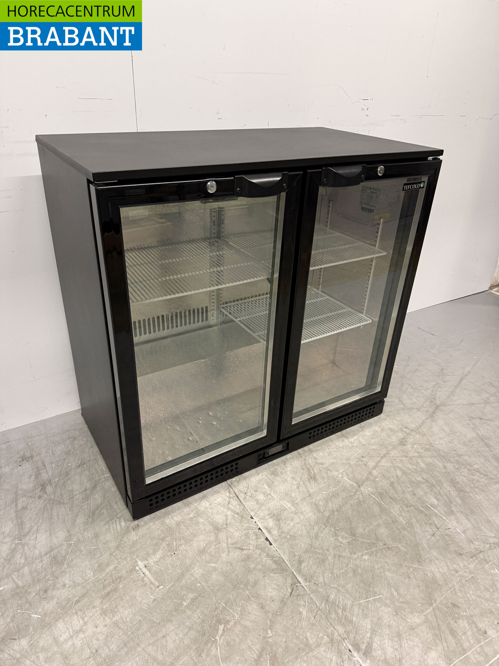 Tefcold Glacière de bar 2 portes pliantes en verre 90 cm 230V Horeca – Image 3